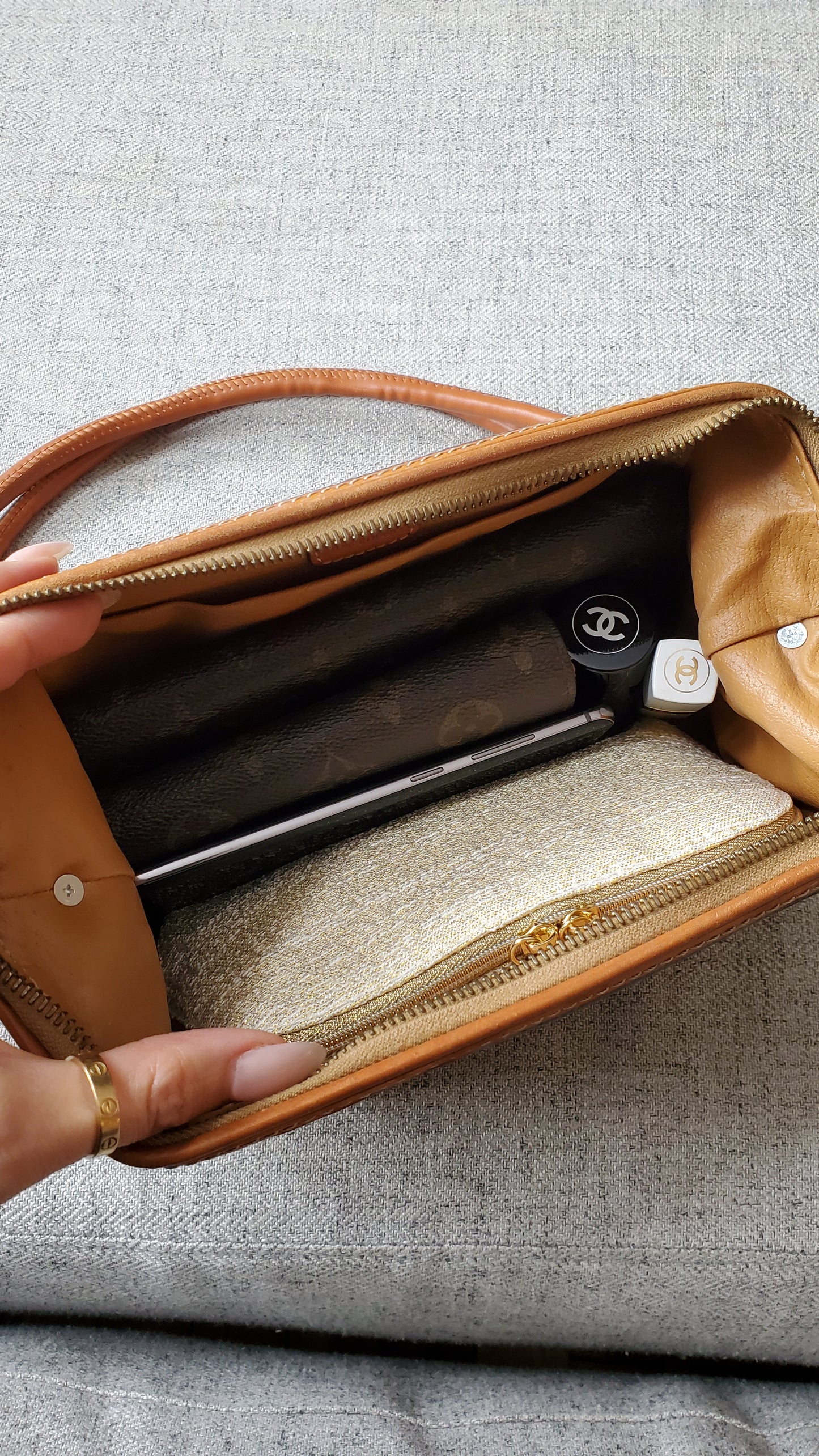 Authentic Vintage Celine Upcycle Purse on Strap & Chain
