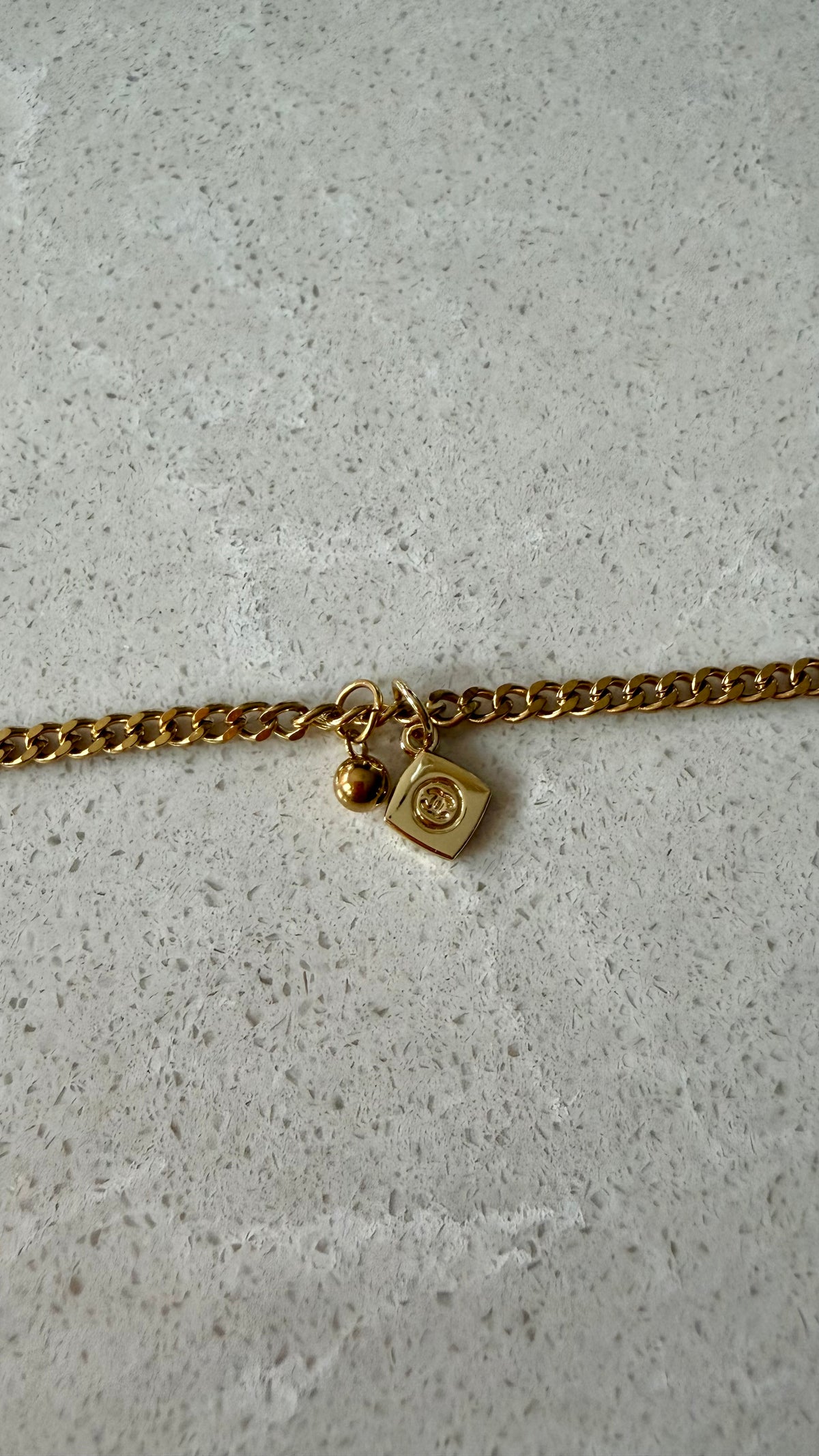 Authentic Chanel Upcycle Gold Dainty Necklace