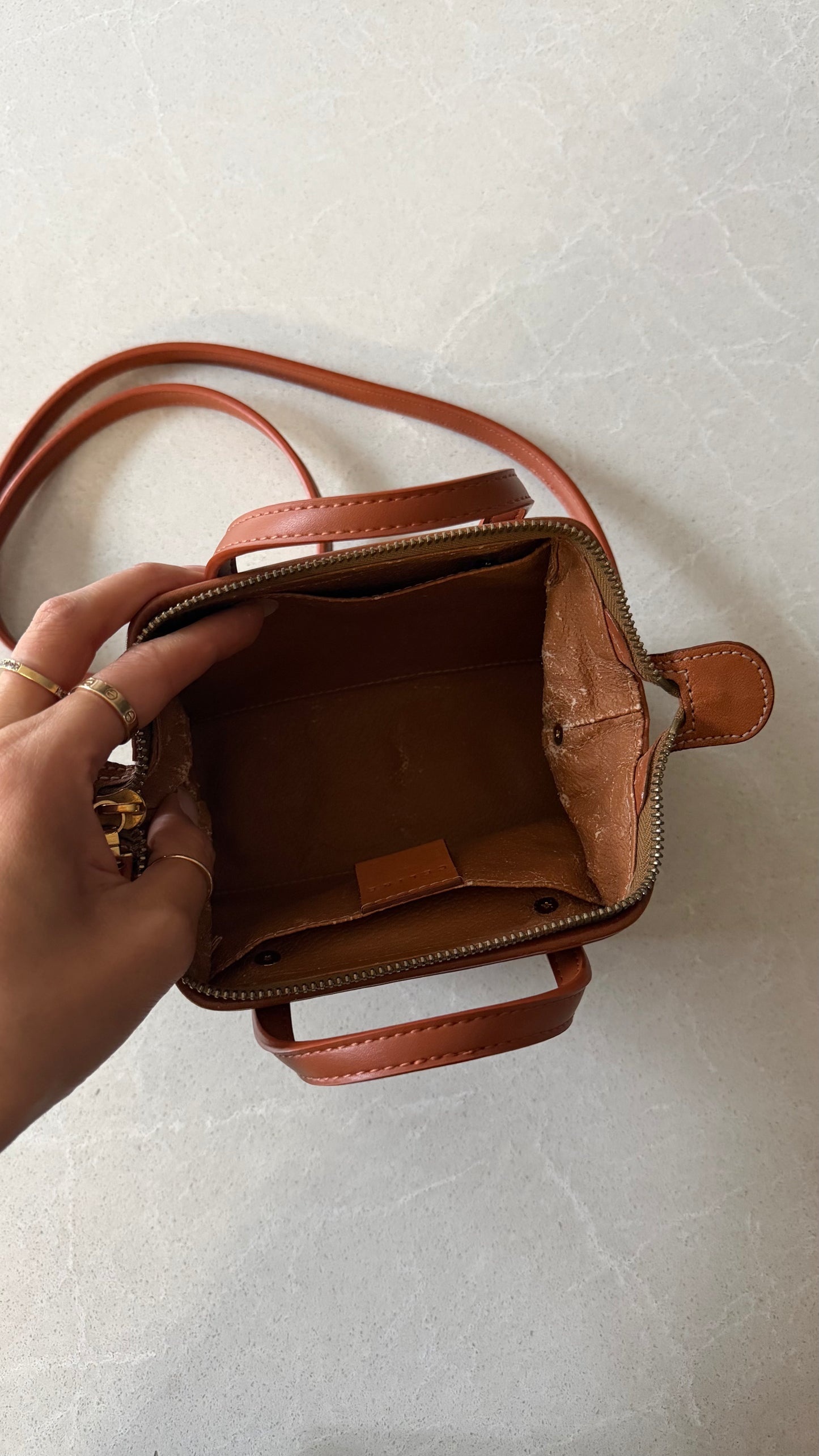 Authentic Vintage Celine Upcycle Small Brown Purse with Straps