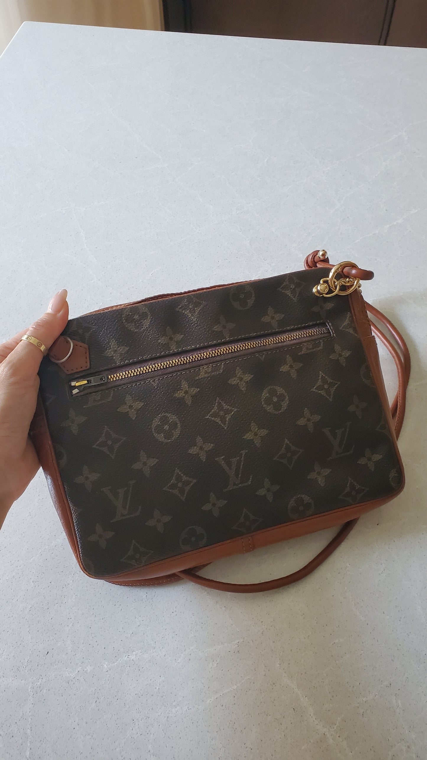 Authentic Vintage Louis Vuitton Upcycle Purse on Chain & Strap