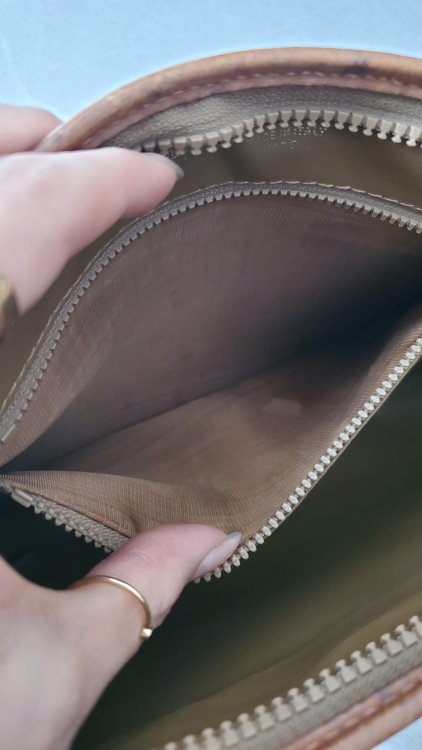 Authentic Vintage Celine Upcycle Shoulder Tan Purse