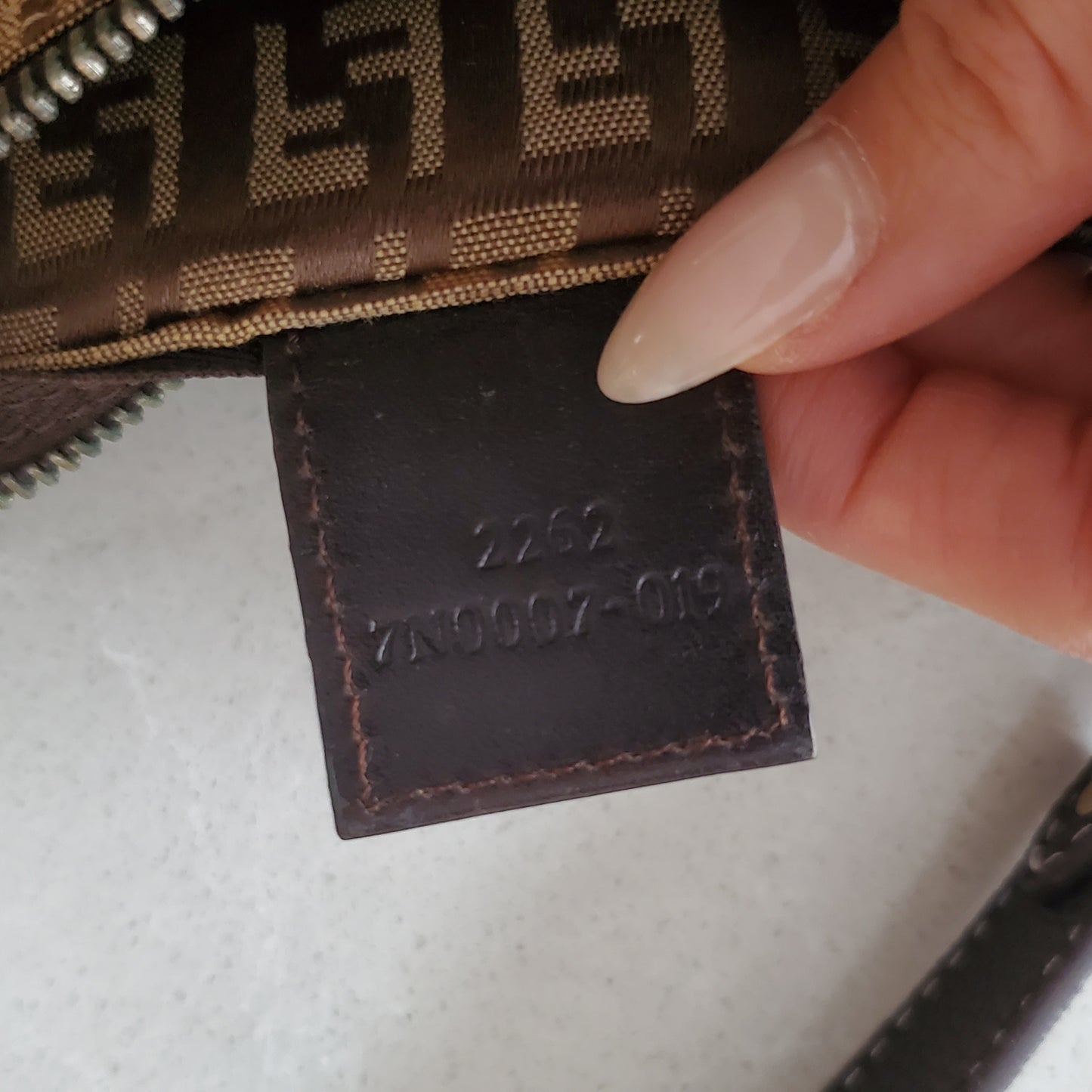 Authentic Vintage Fendi Upcycle Brown Shoulder Purse with Chain & Strap