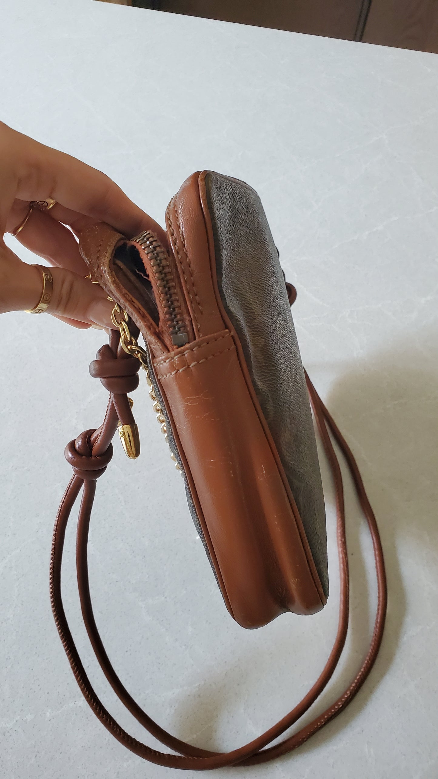 Authentic Vintage Louis Vuitton Upcycle Purse on Chain & Strap