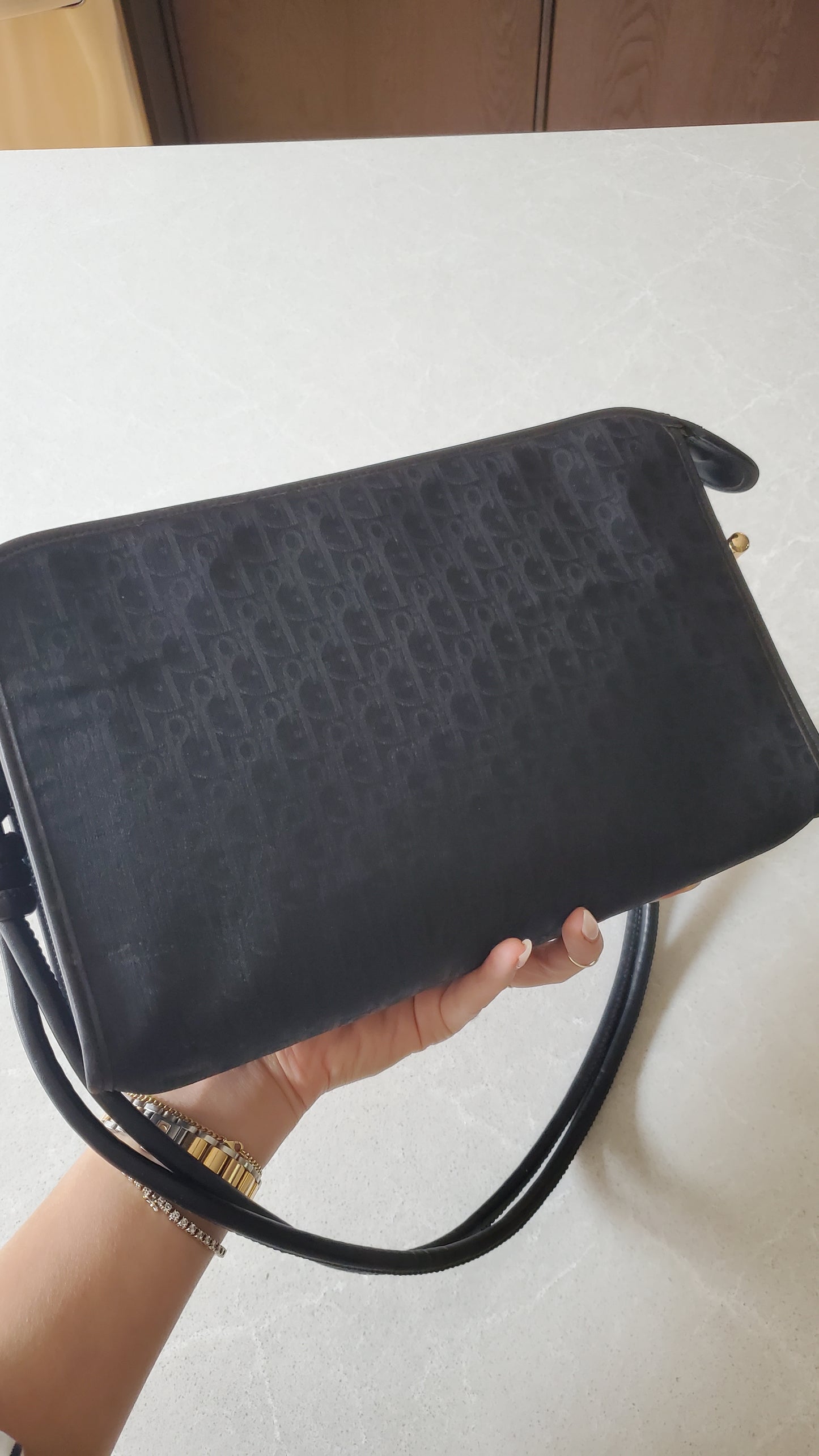 Authentic Vintage Dior Black Purse on Strap