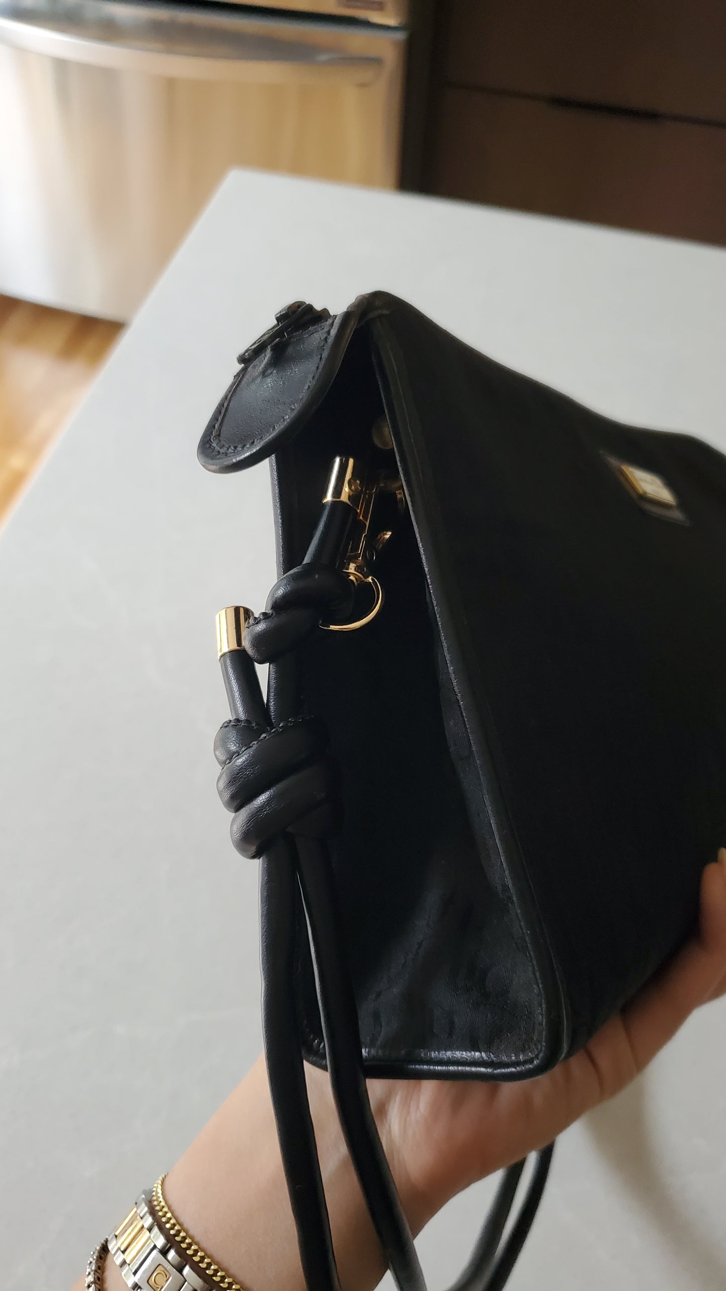 Authentic Vintage Dior Black Purse on Strap