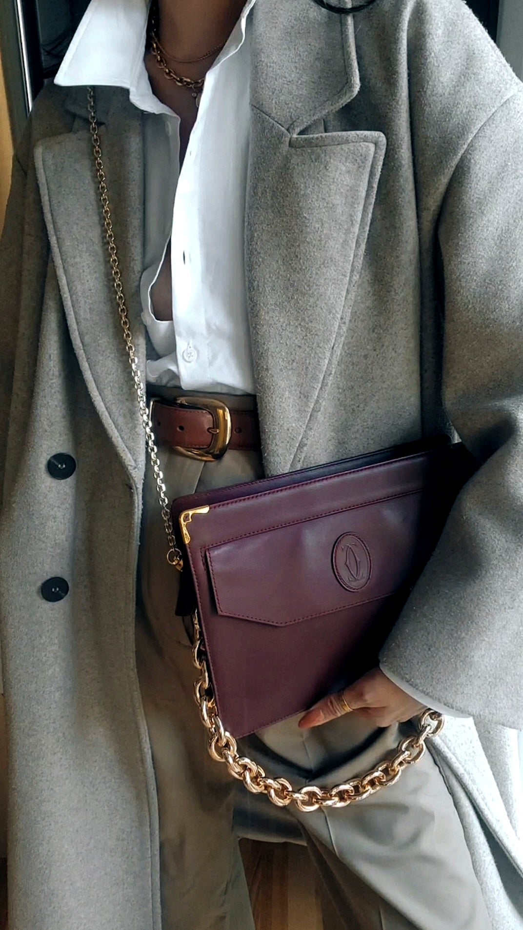 Authentic Vintage Cartier Upcycle Purse on Chains