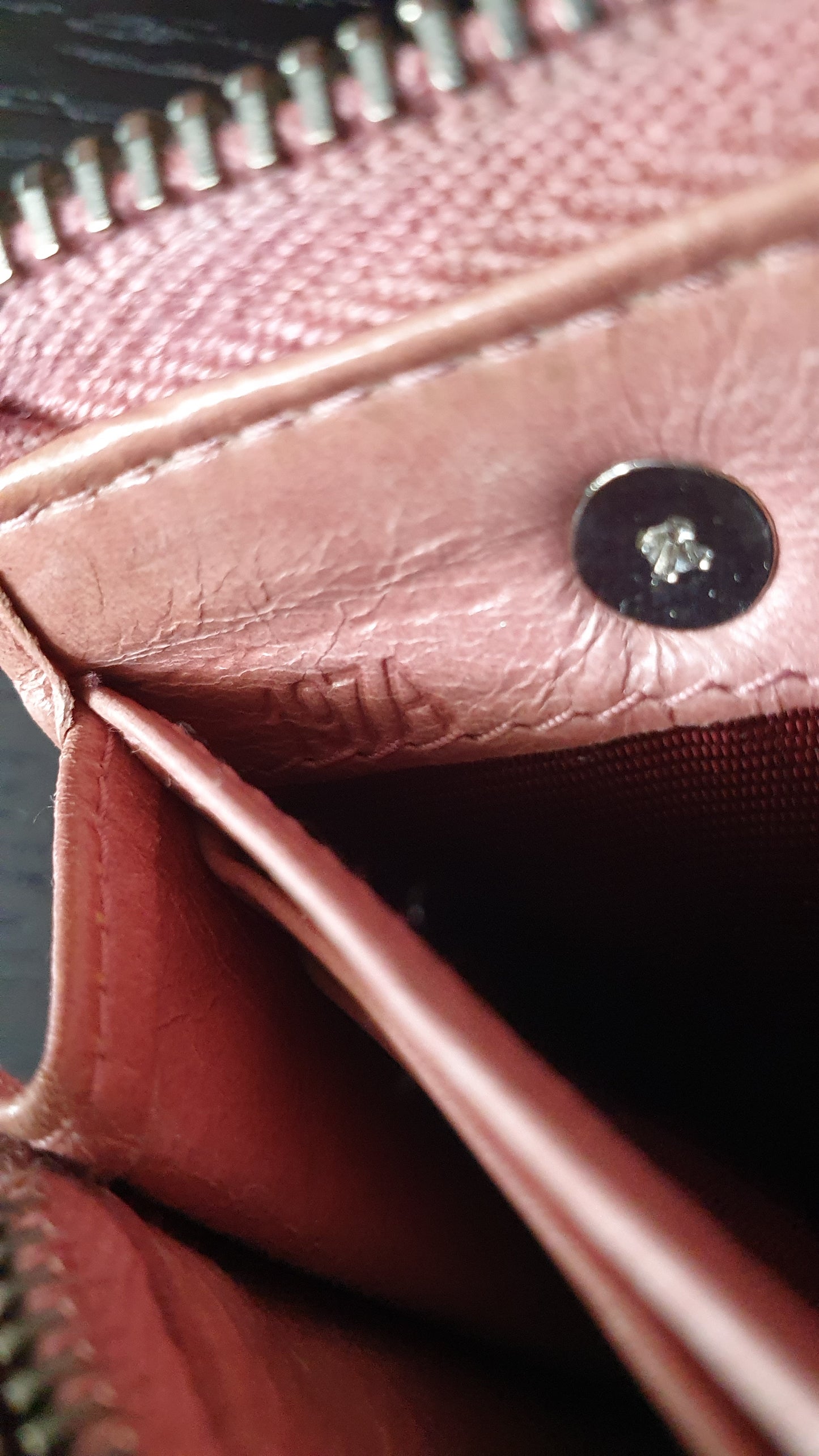Authentic Miu Miu Upcycle Pink Zip Wallet with Shoulder Chains