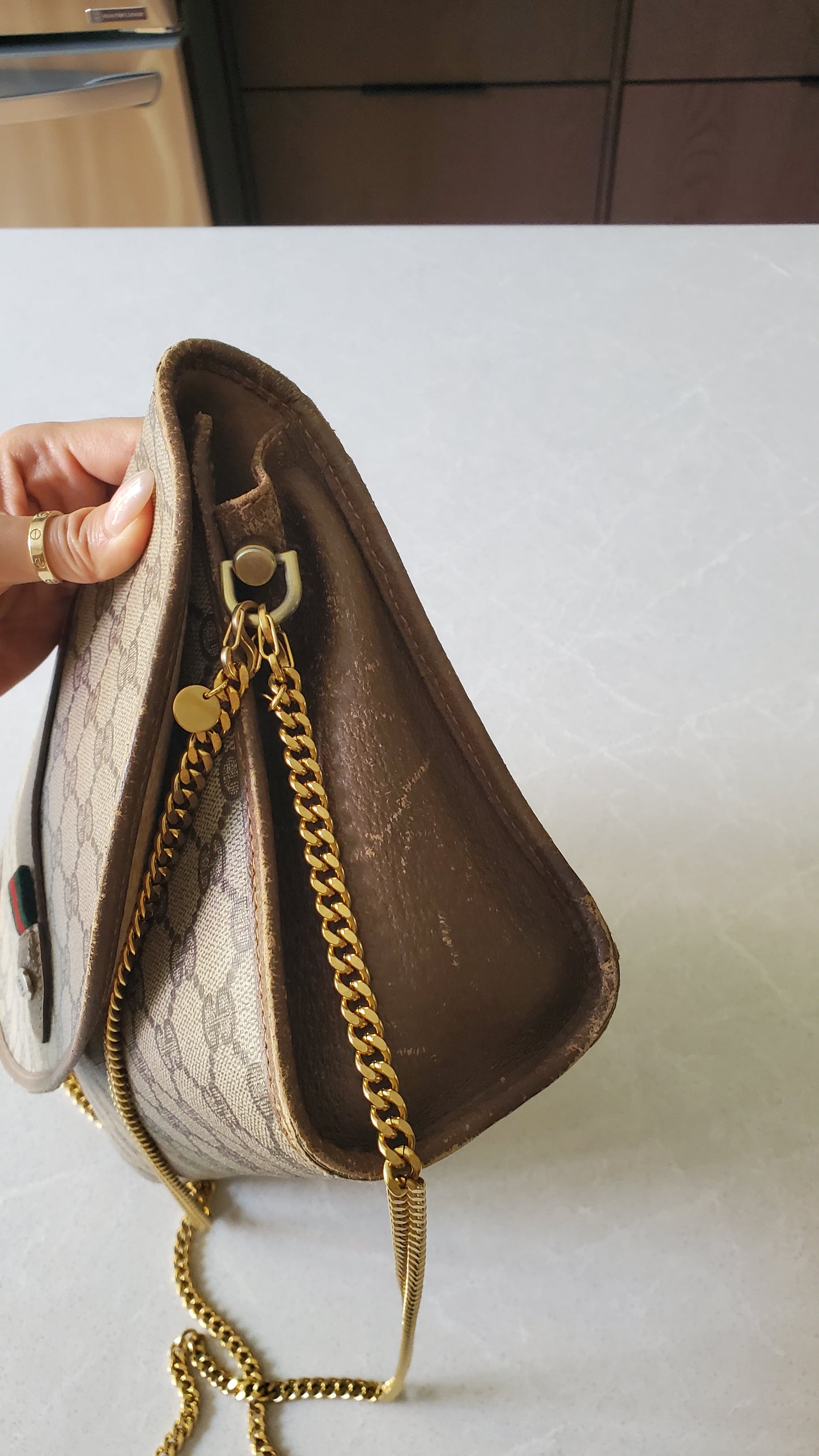Authentic Vintage Gucci Upcycle Purse on Chains
