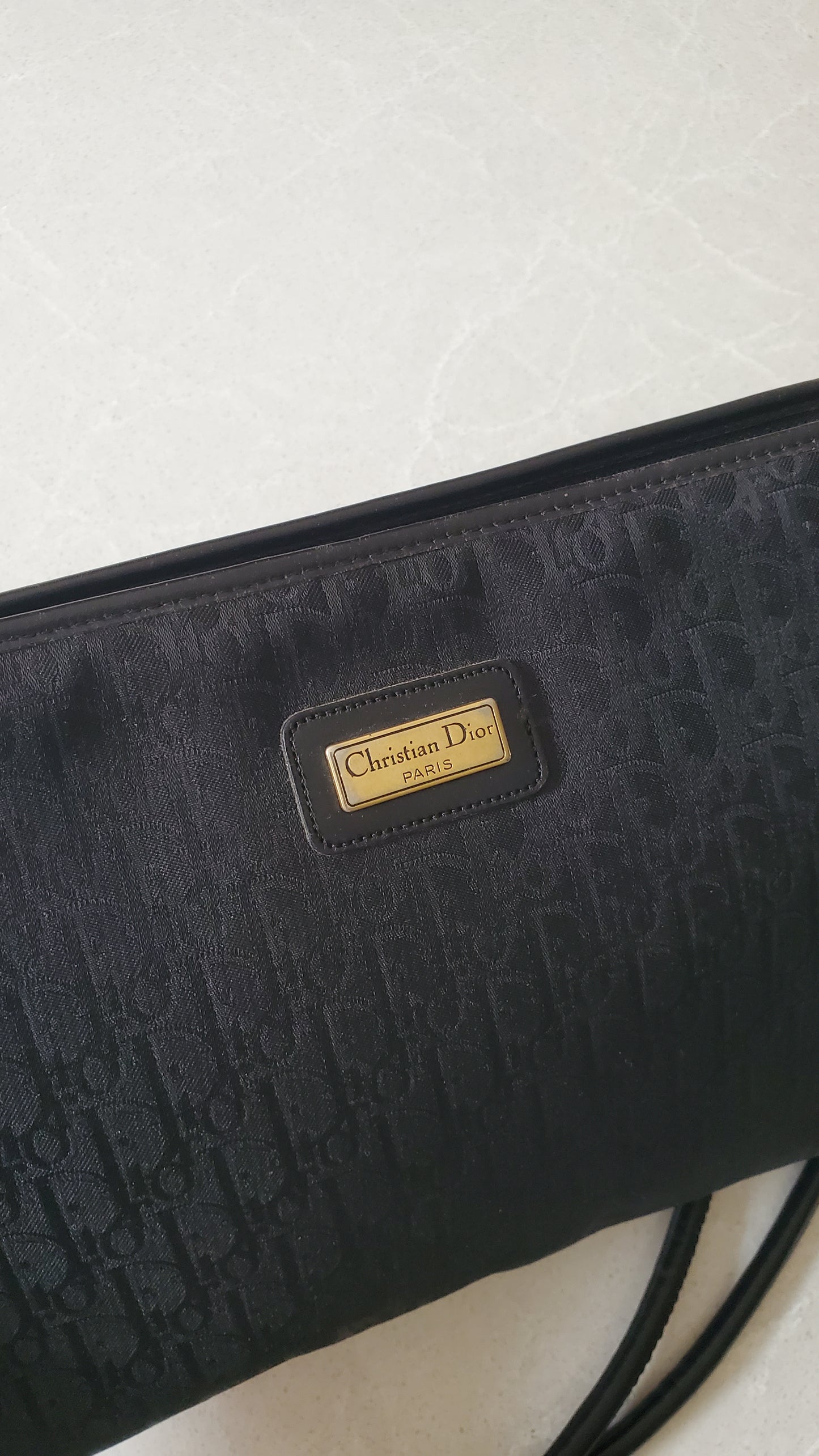 Authentic Vintage Dior Black Purse on Strap
