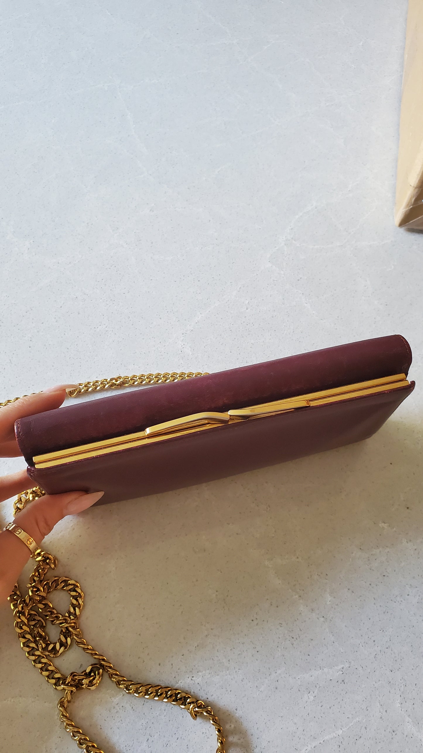 Authentic Vintage Cartier Upcycle Long Wallet on Chain