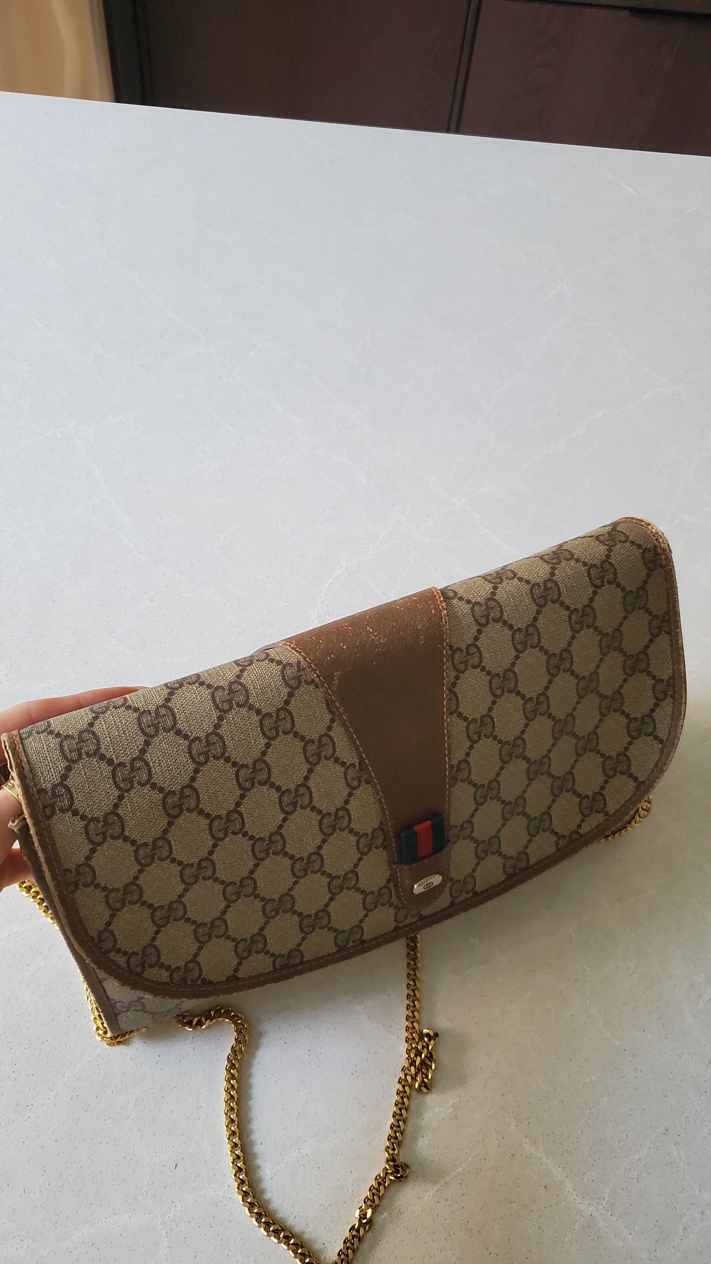 Authentic Vintage Gucci Upcycle Purse on Chains