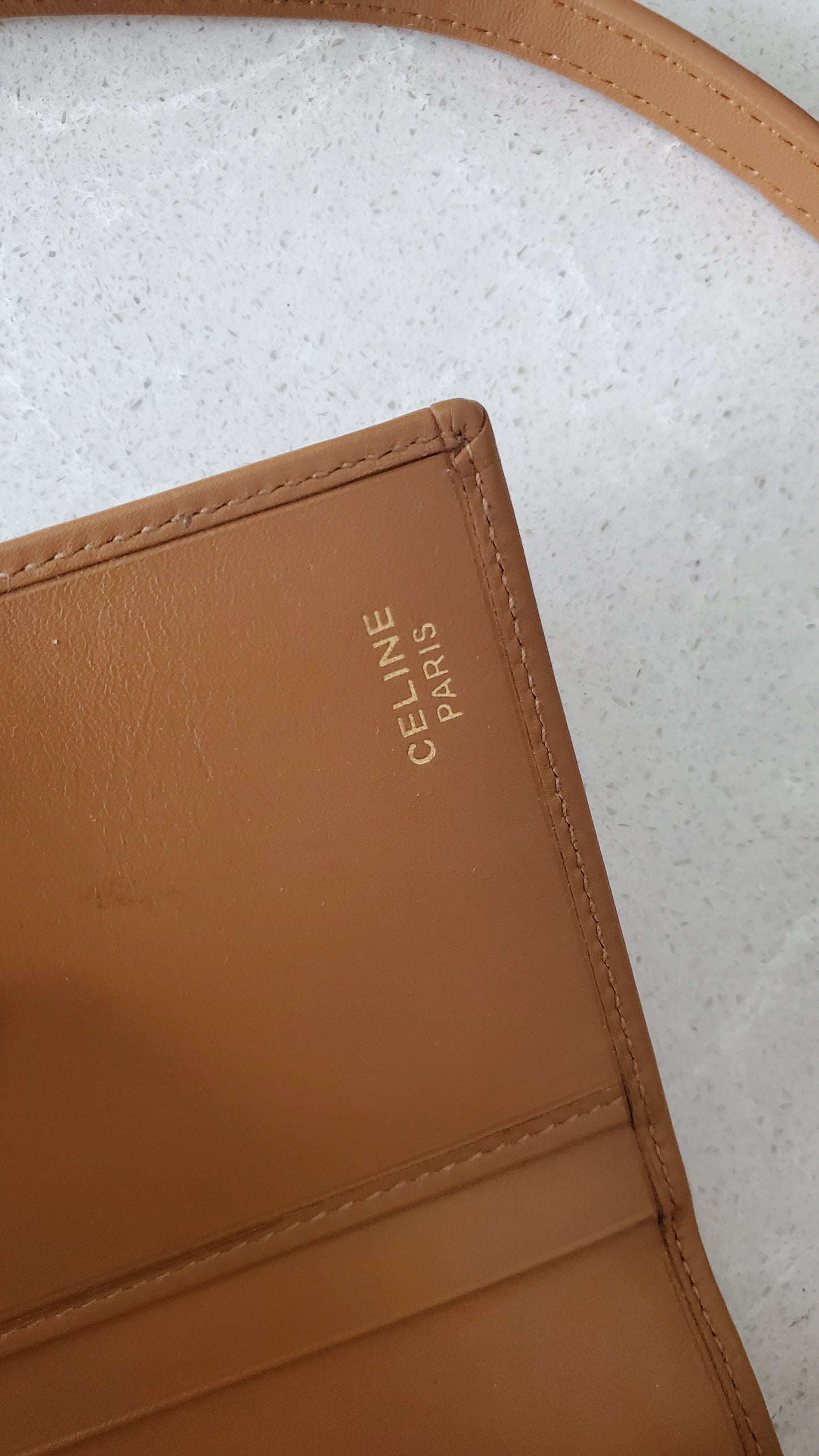 Authentic Vintage Celine Upcycle Shoulder Wallet with Strap