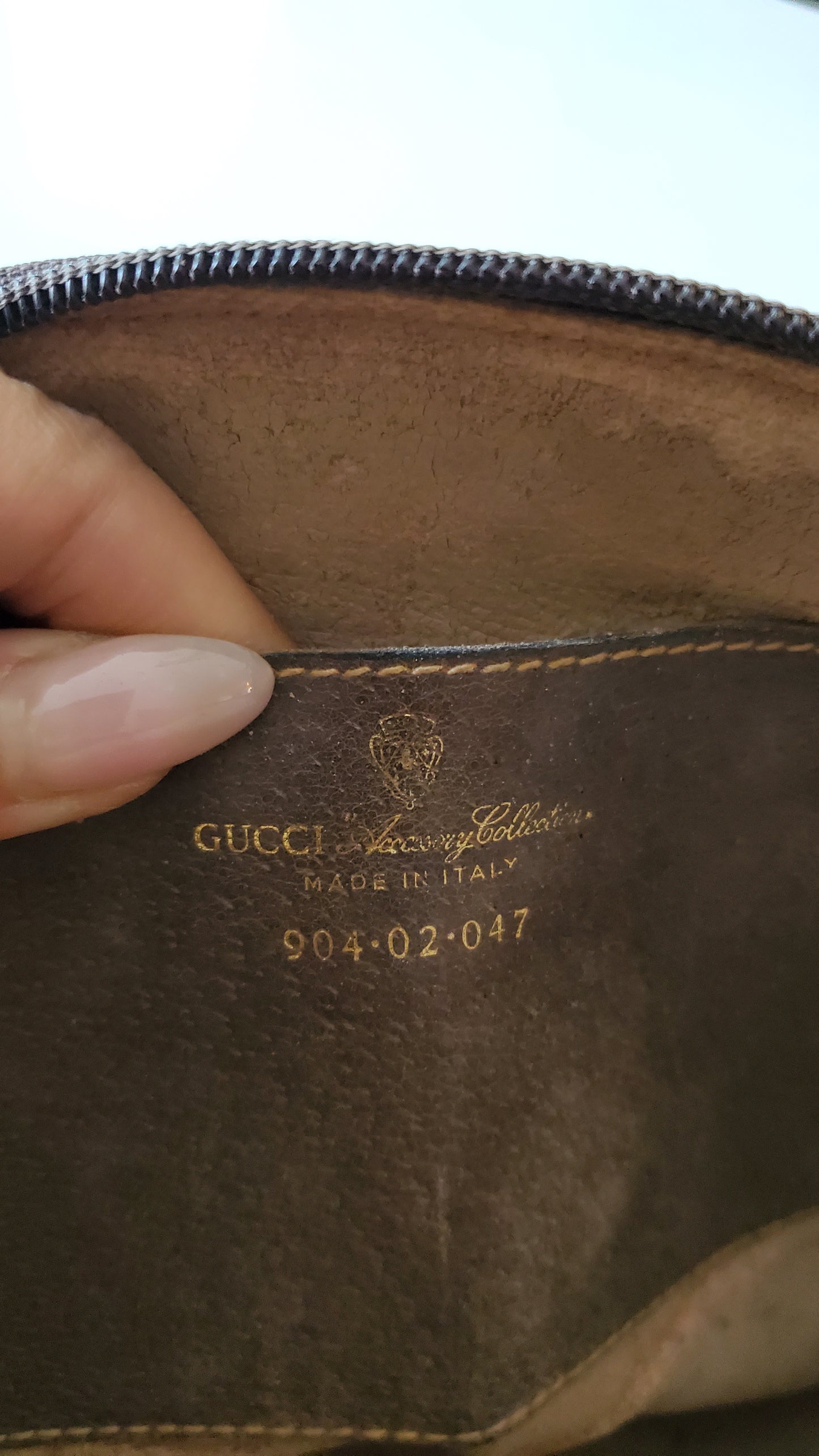 Authentic Vintage Gucci Upcycle Purse on Chain & Strap (Pearl)