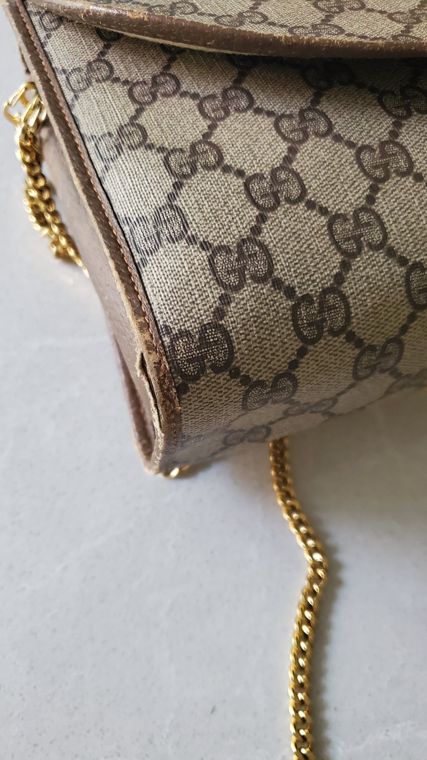 Authentic Vintage Gucci Upcycle Purse on Chains