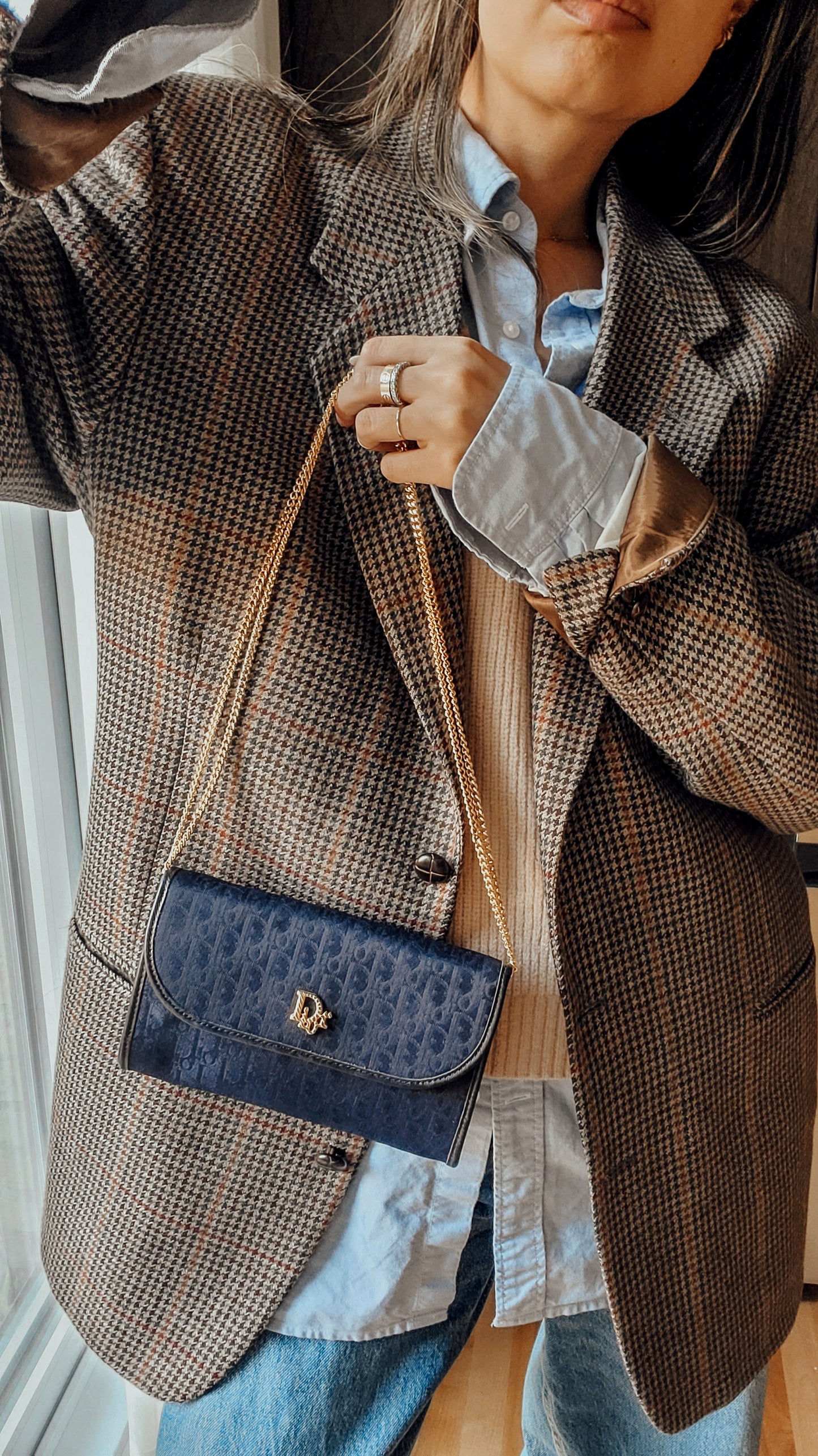 *Rare* Authentic Vintage Dior Navy Purse