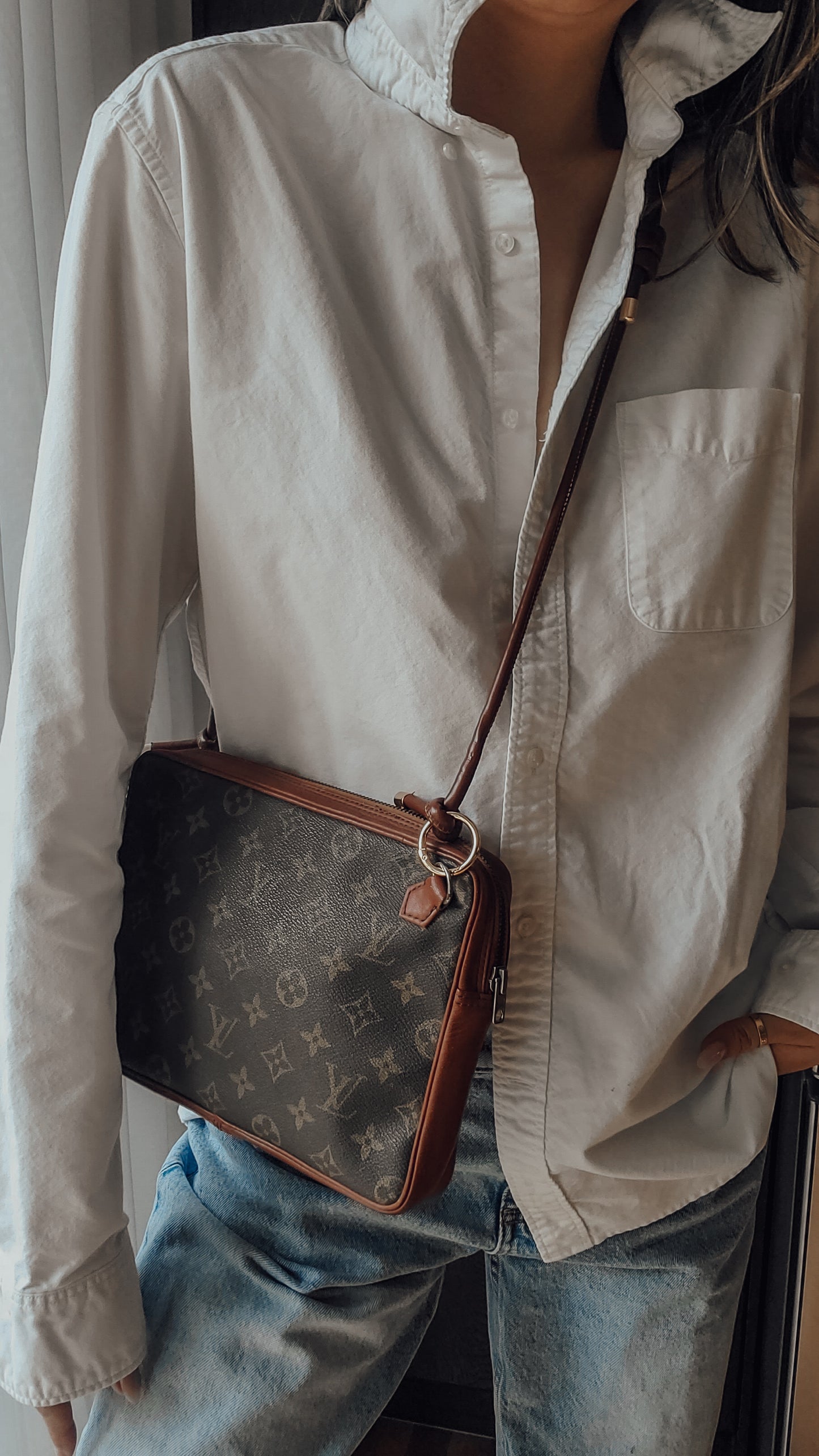 Authentic Vintage Louis Vuitton Upcycle Purse on Chain & Strap