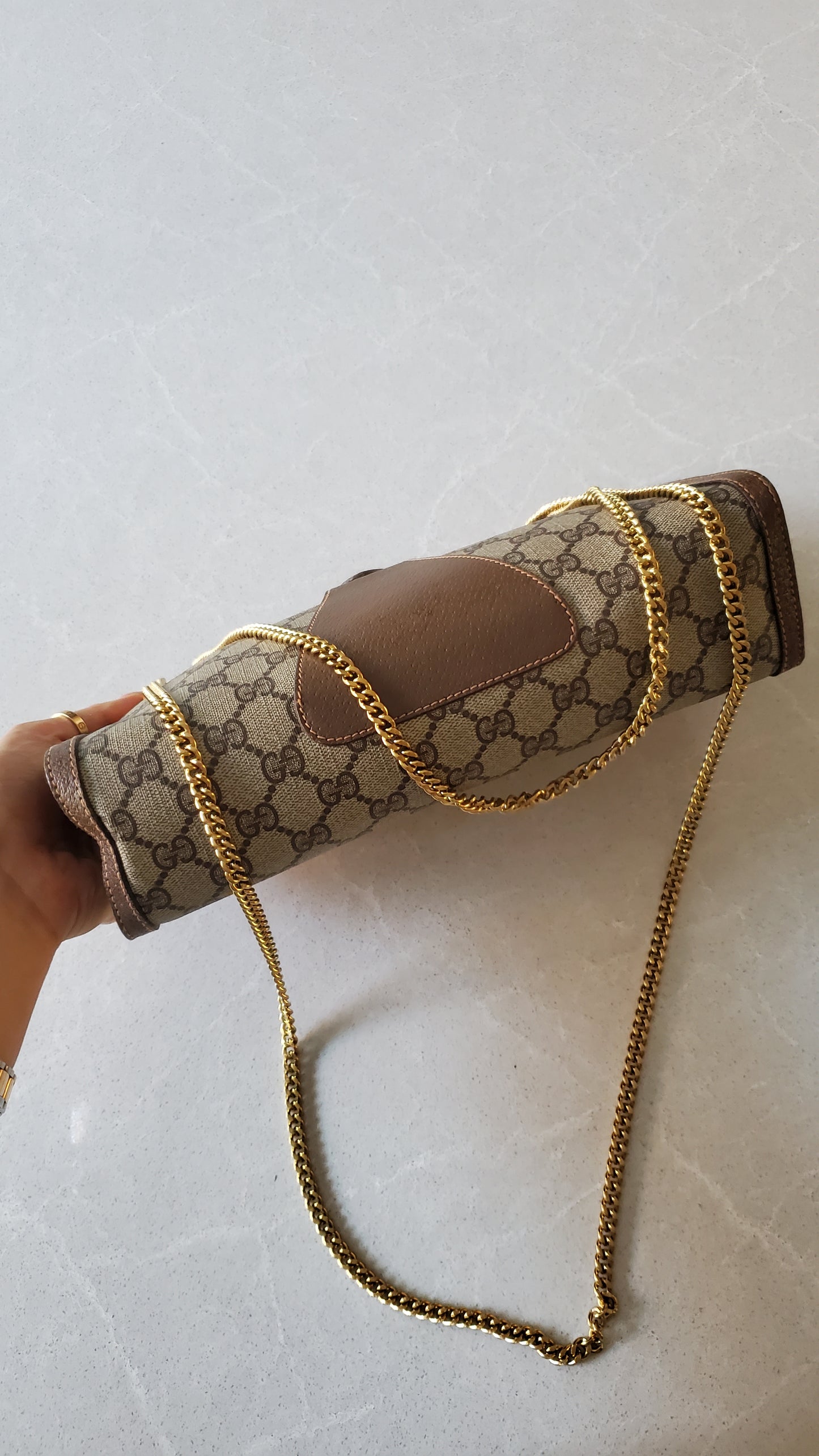 Authentic Vintage Gucci Upcycle Purse on Chains