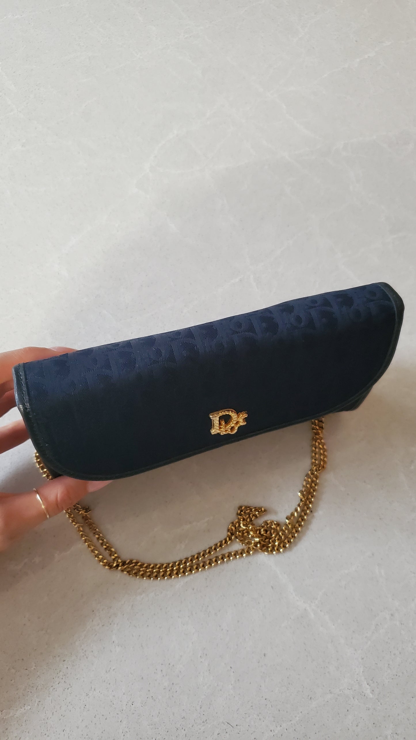 *Rare* Authentic Vintage Dior Navy Purse