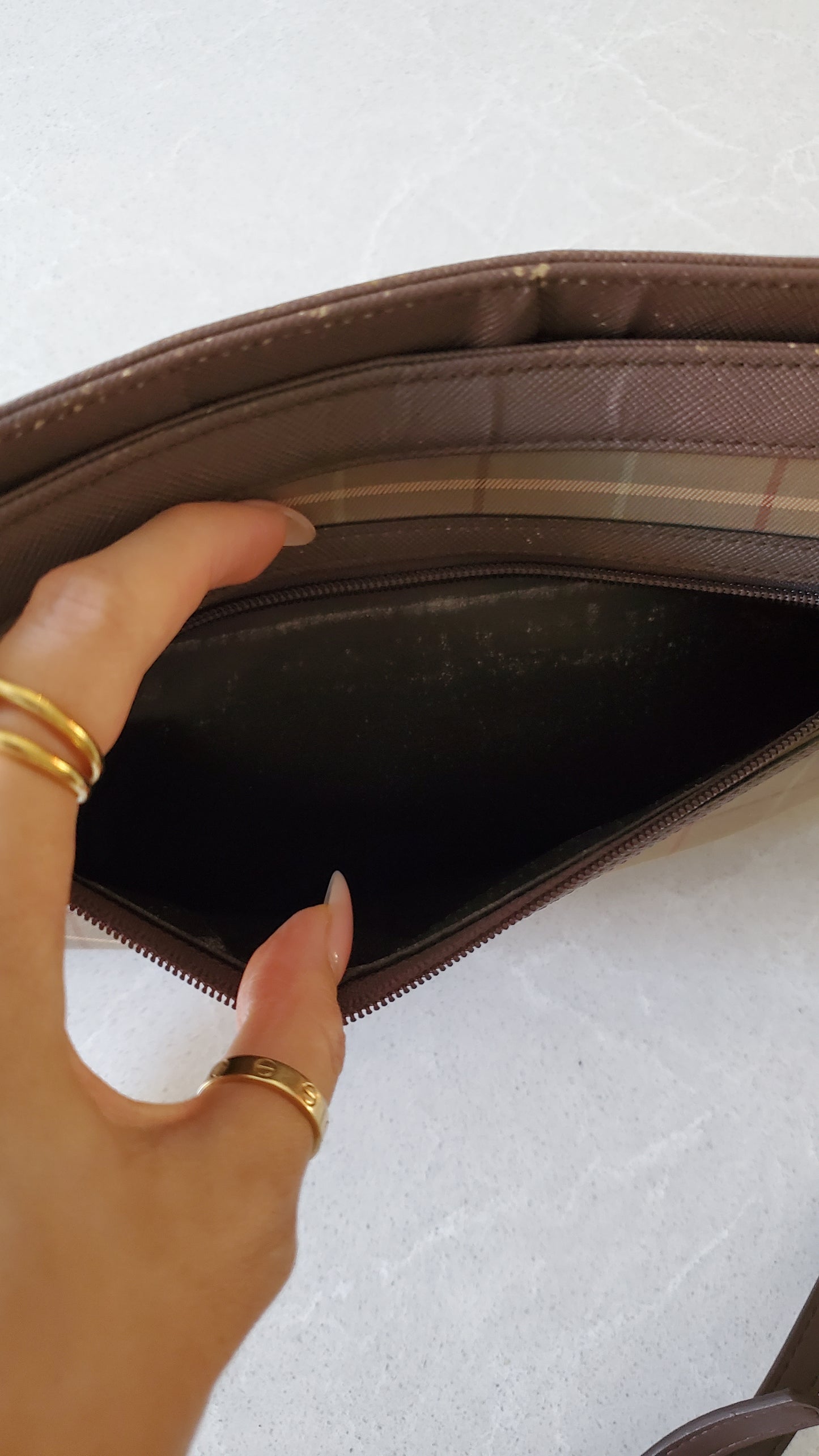 Authentic Burberry Upcycle Purse on Strap