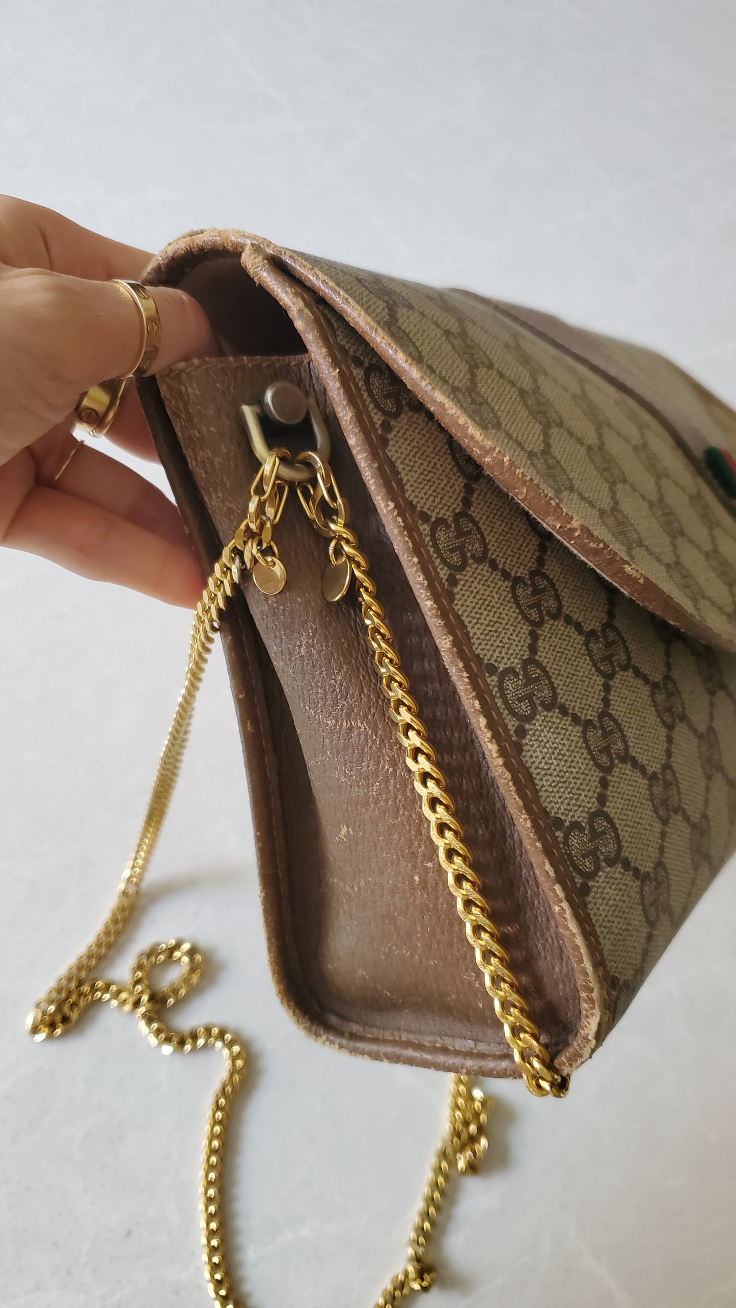 Authentic Vintage Gucci Upcycle Purse on Chains