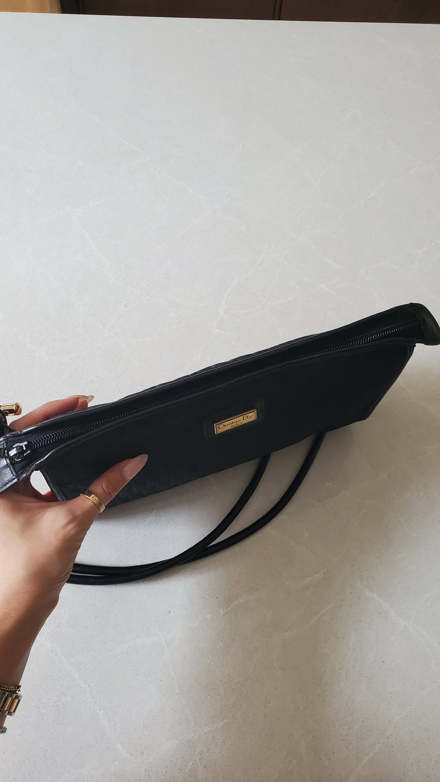 Authentic Vintage Dior Black Purse on Strap