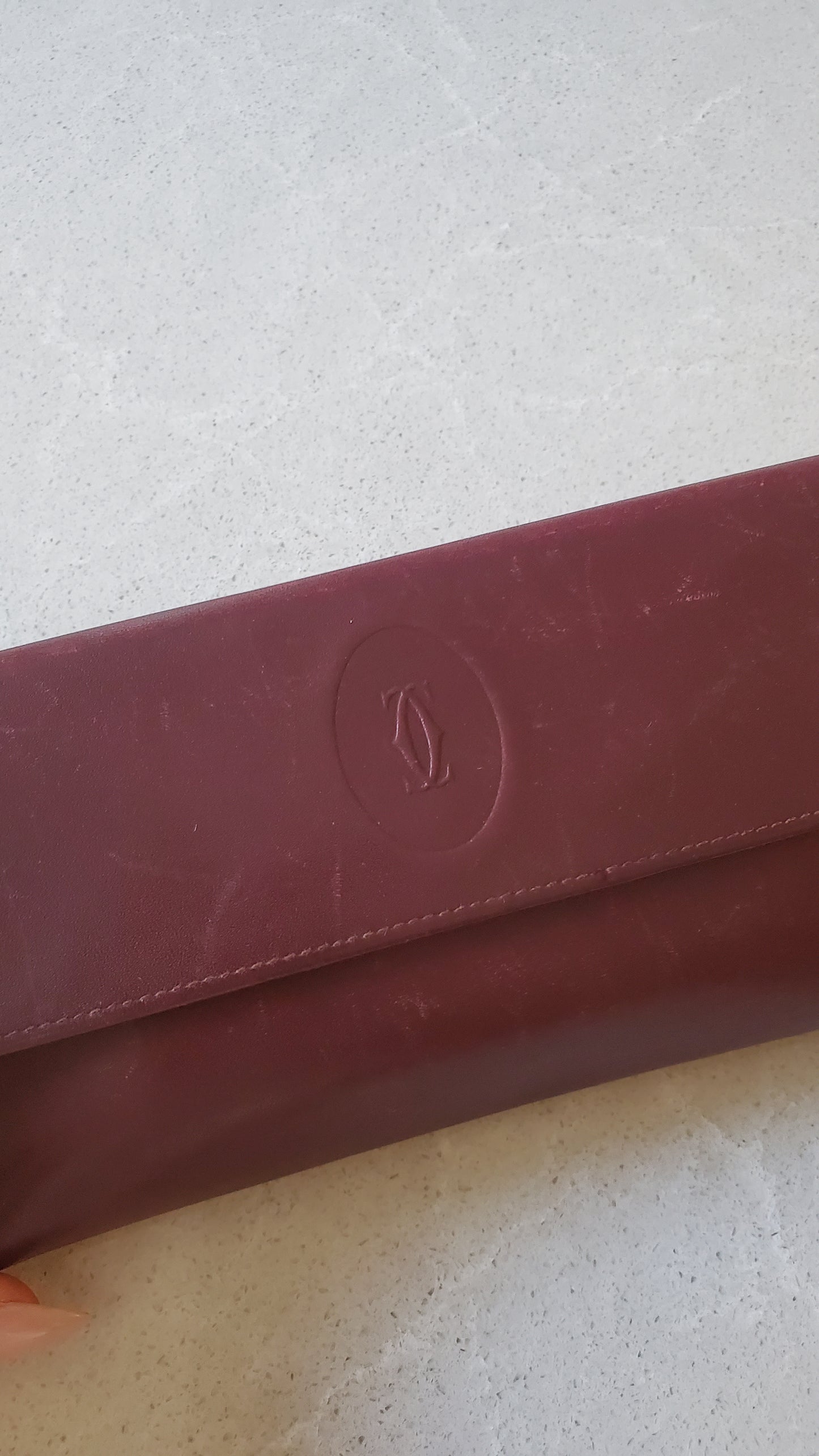 Authentic Vintage Cartier Upcycle Long Wallet on Chain