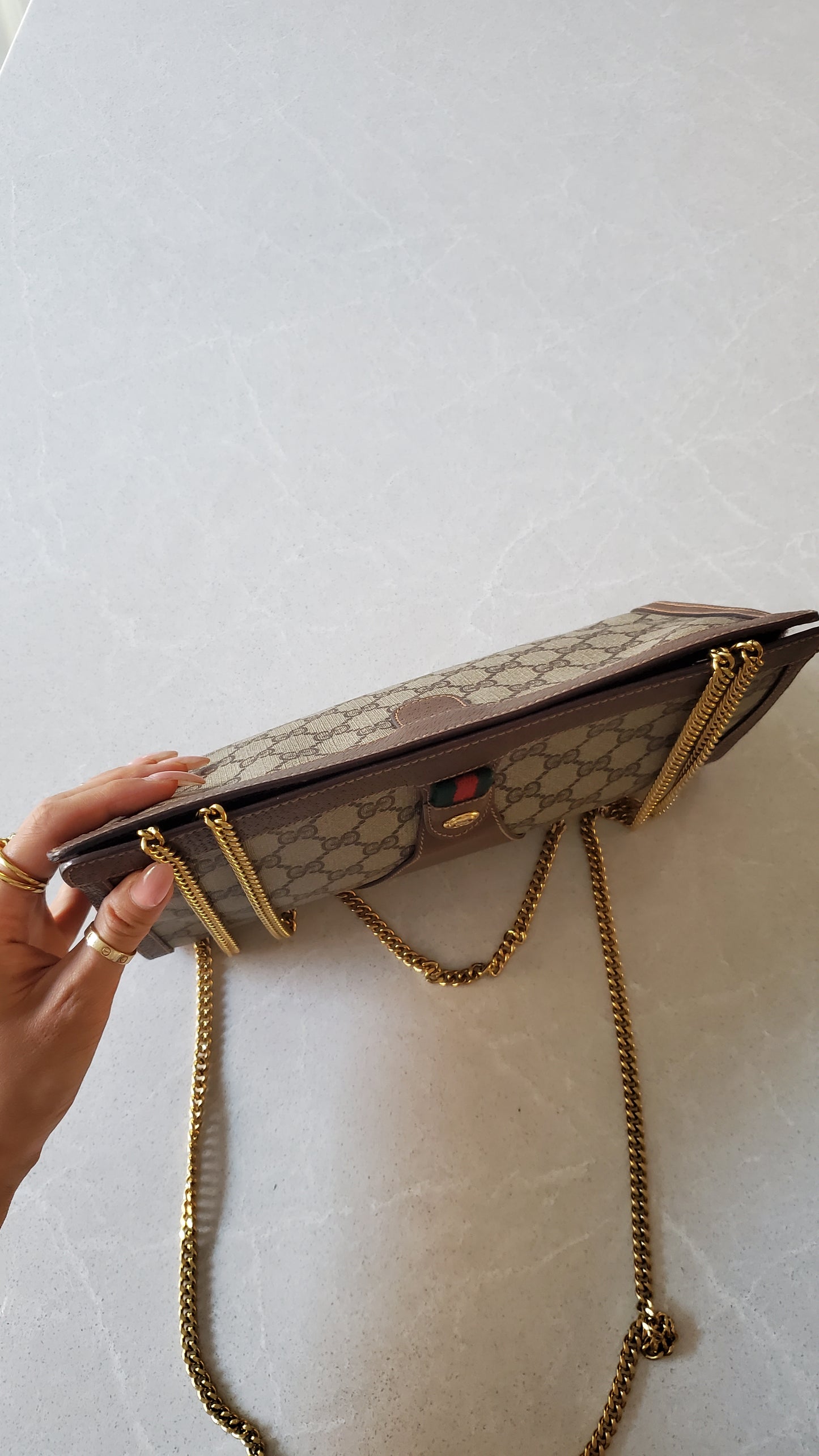 Authentic Vintage Gucci Upcycle Purse on Chains
