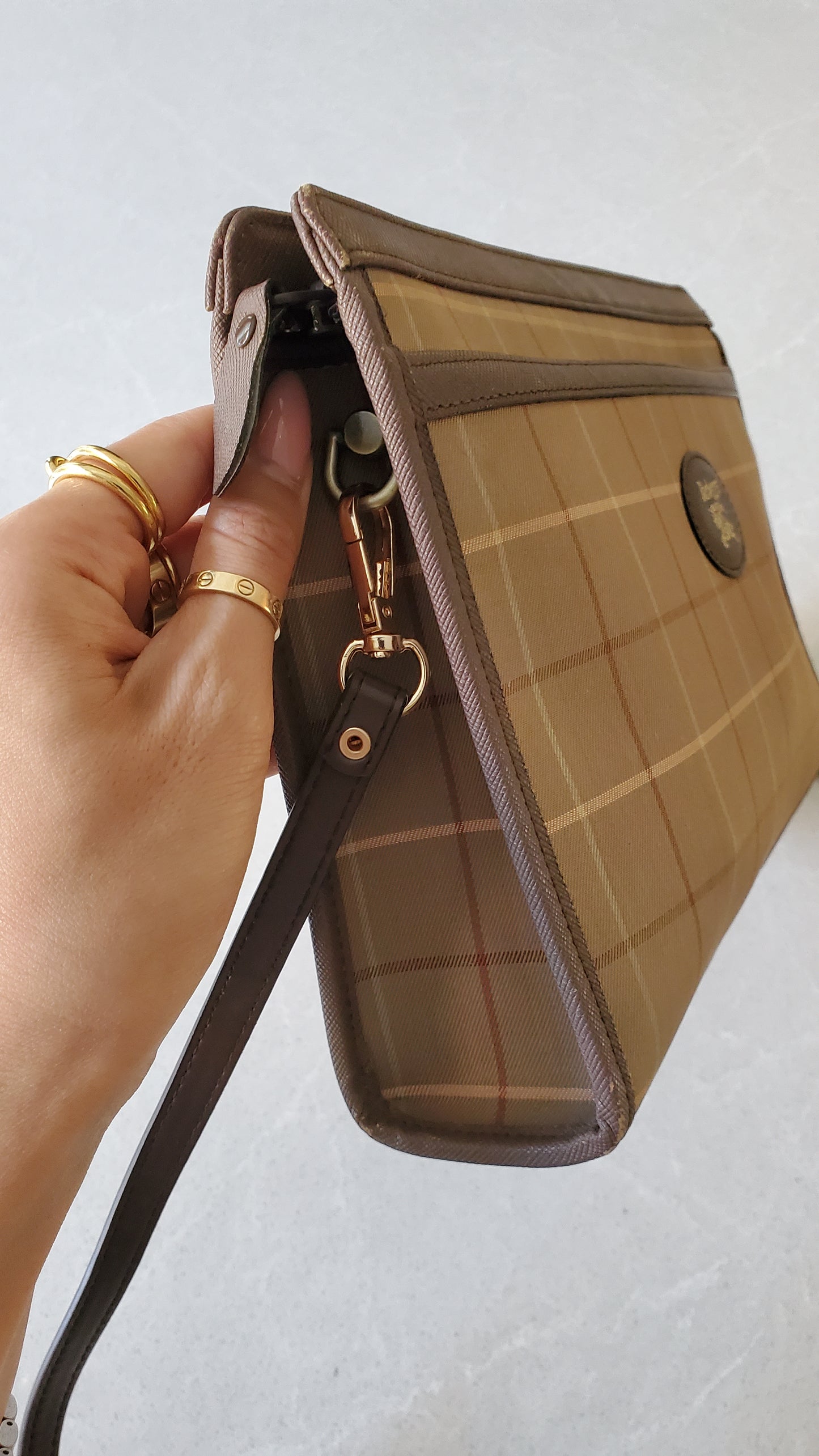 Authentic Burberry Upcycle Purse on Strap
