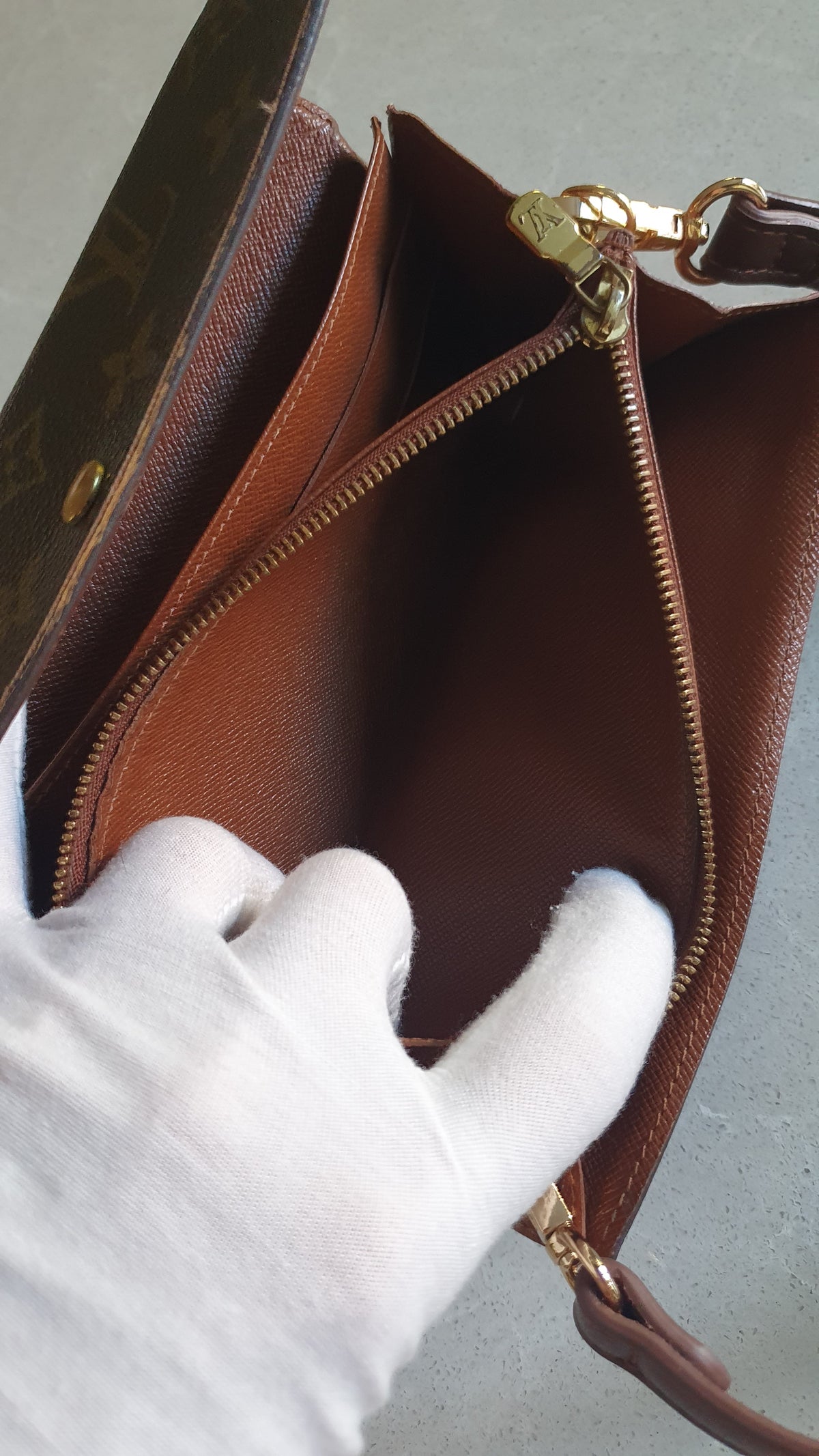 Authentic Vintage Louis Vuitton (2) Upcycle Wallet with Strap