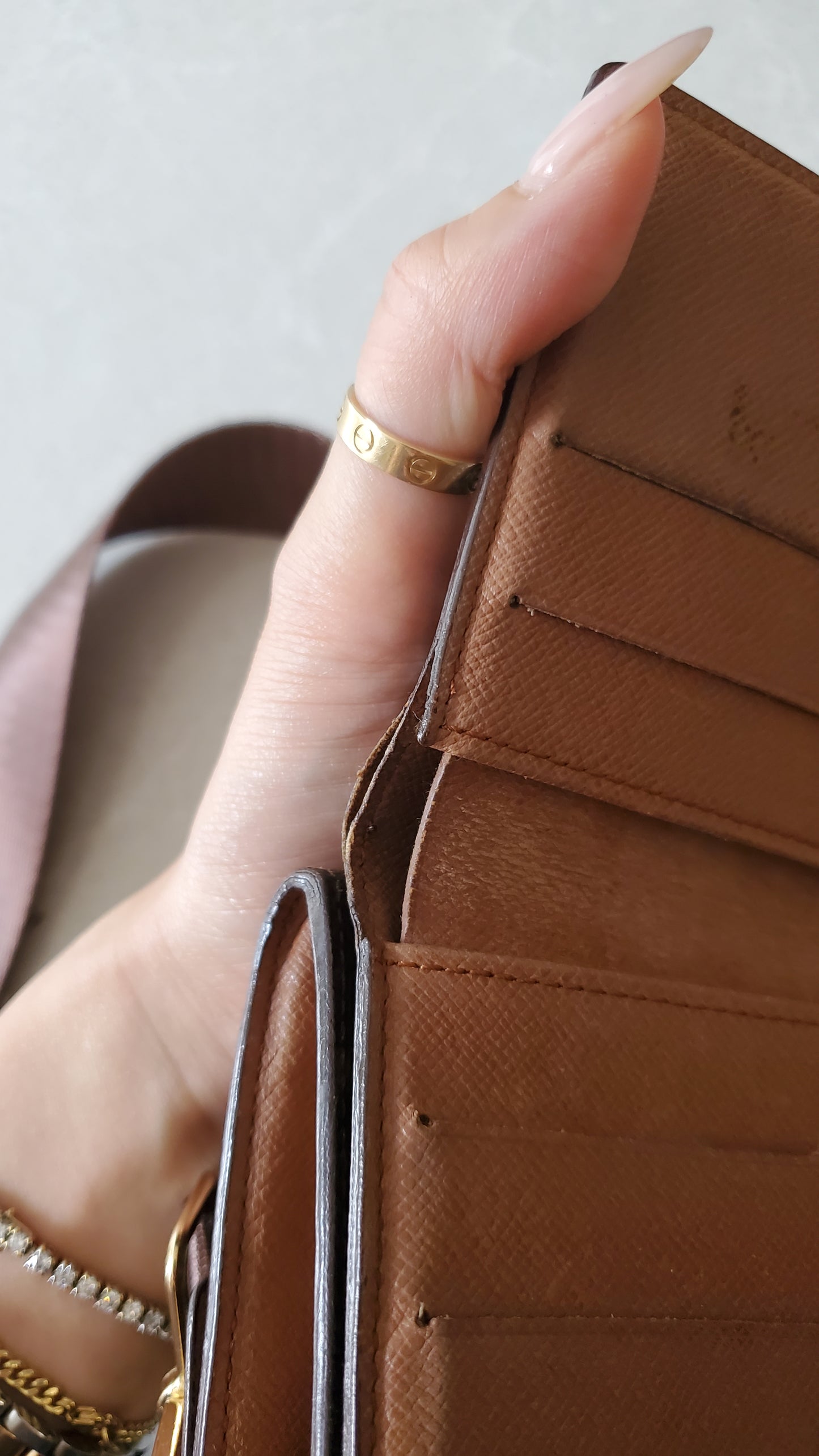 Authentic Vintage Louis Vuitton (TH1916) Upcycle Small Wallet on Chain & Strap