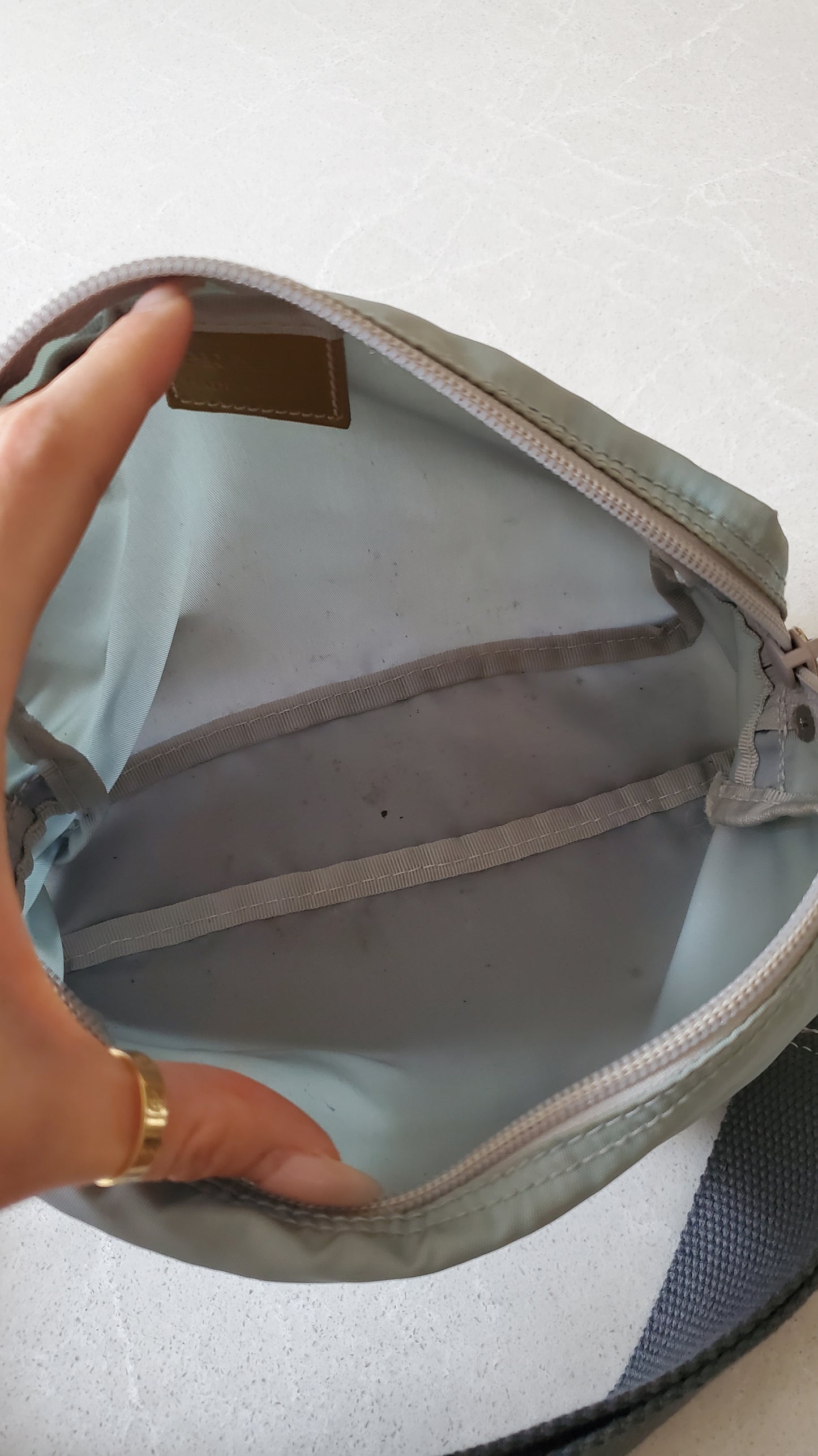 Authentic Prada Upcycle Nylon Pouch on Chain & Strap