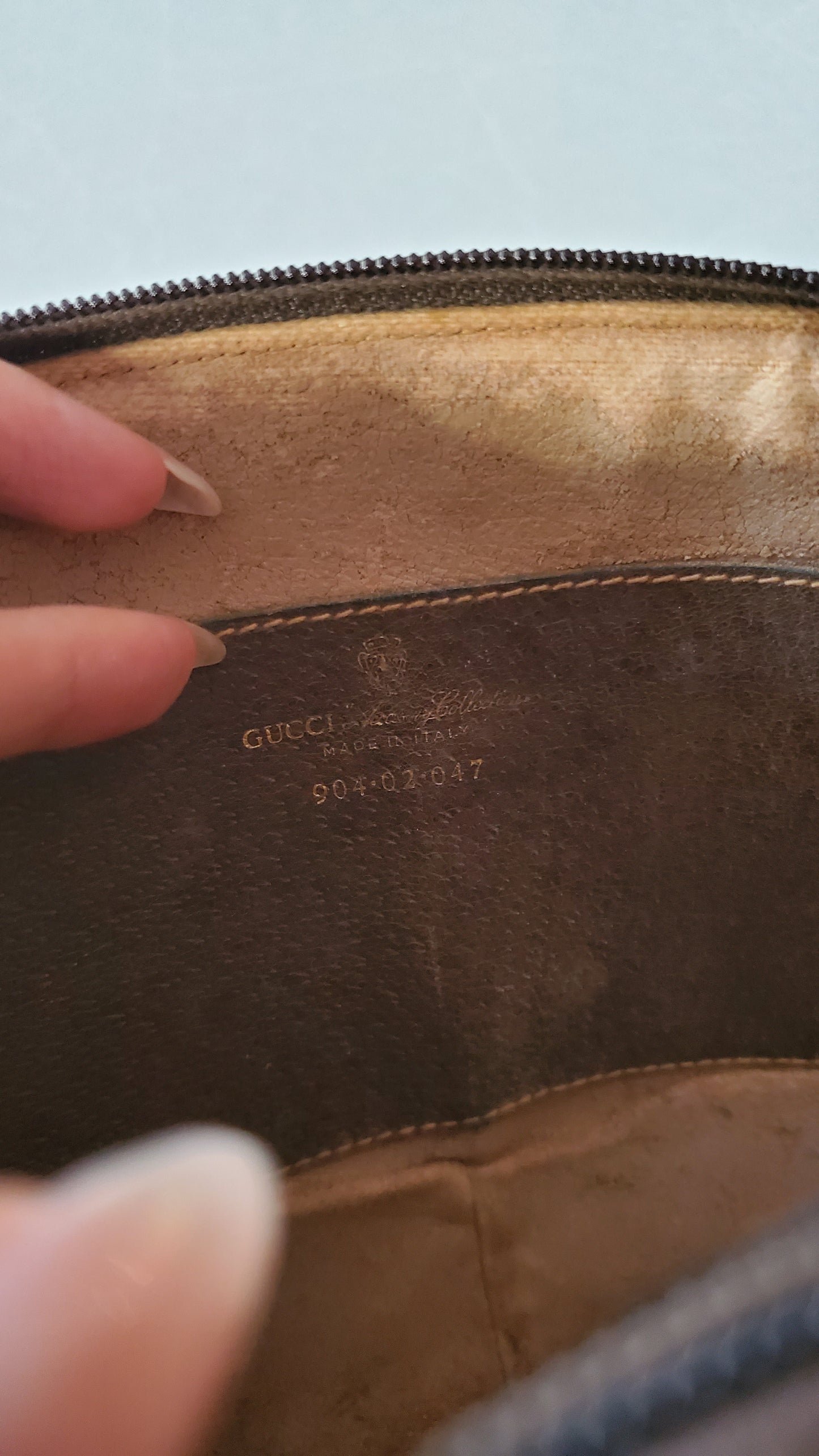 Authentic Vintage Gucci Upcycle Purse on Chains (with pearls chain)