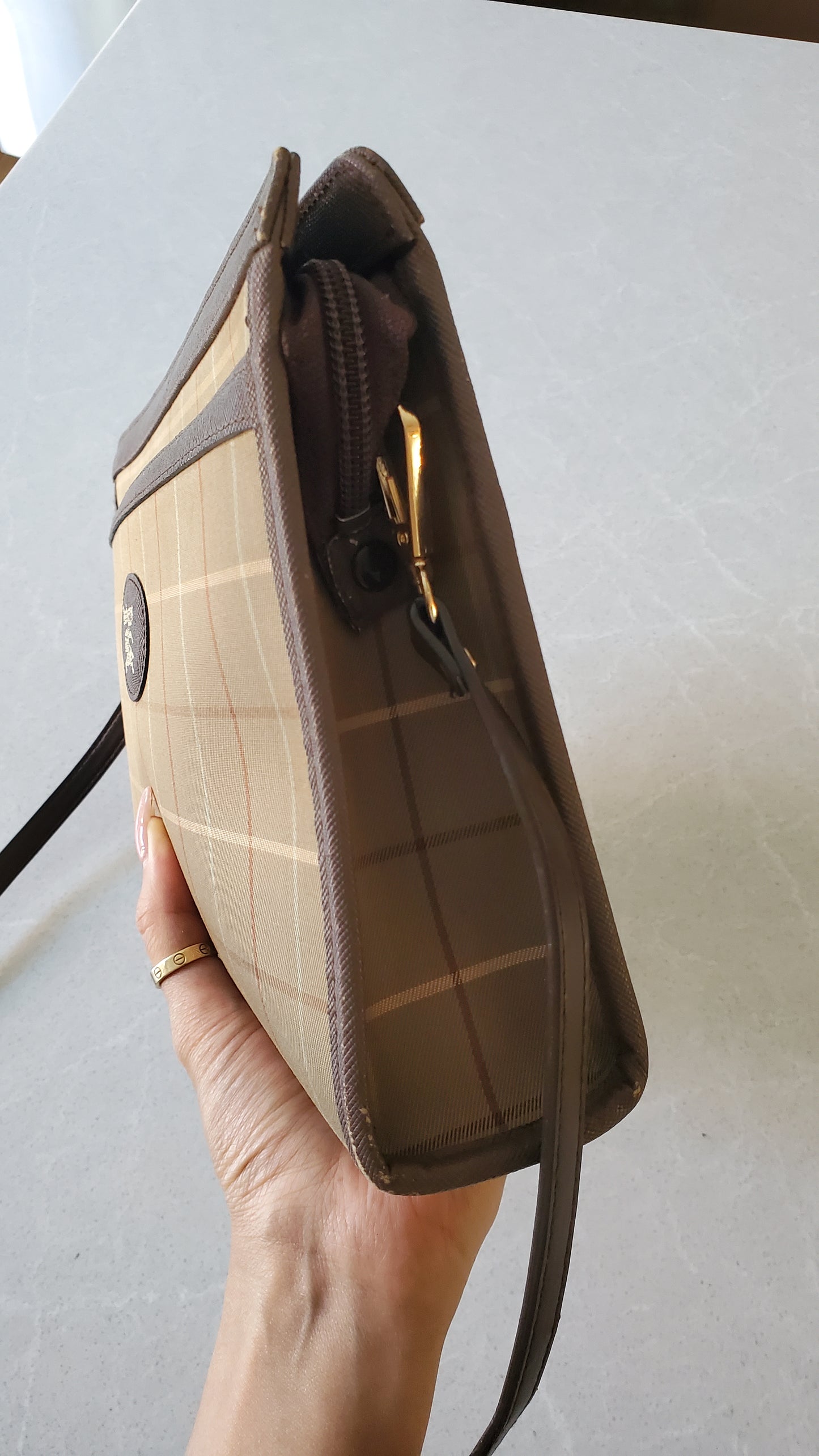 Authentic Burberry Upcycle Purse on Strap