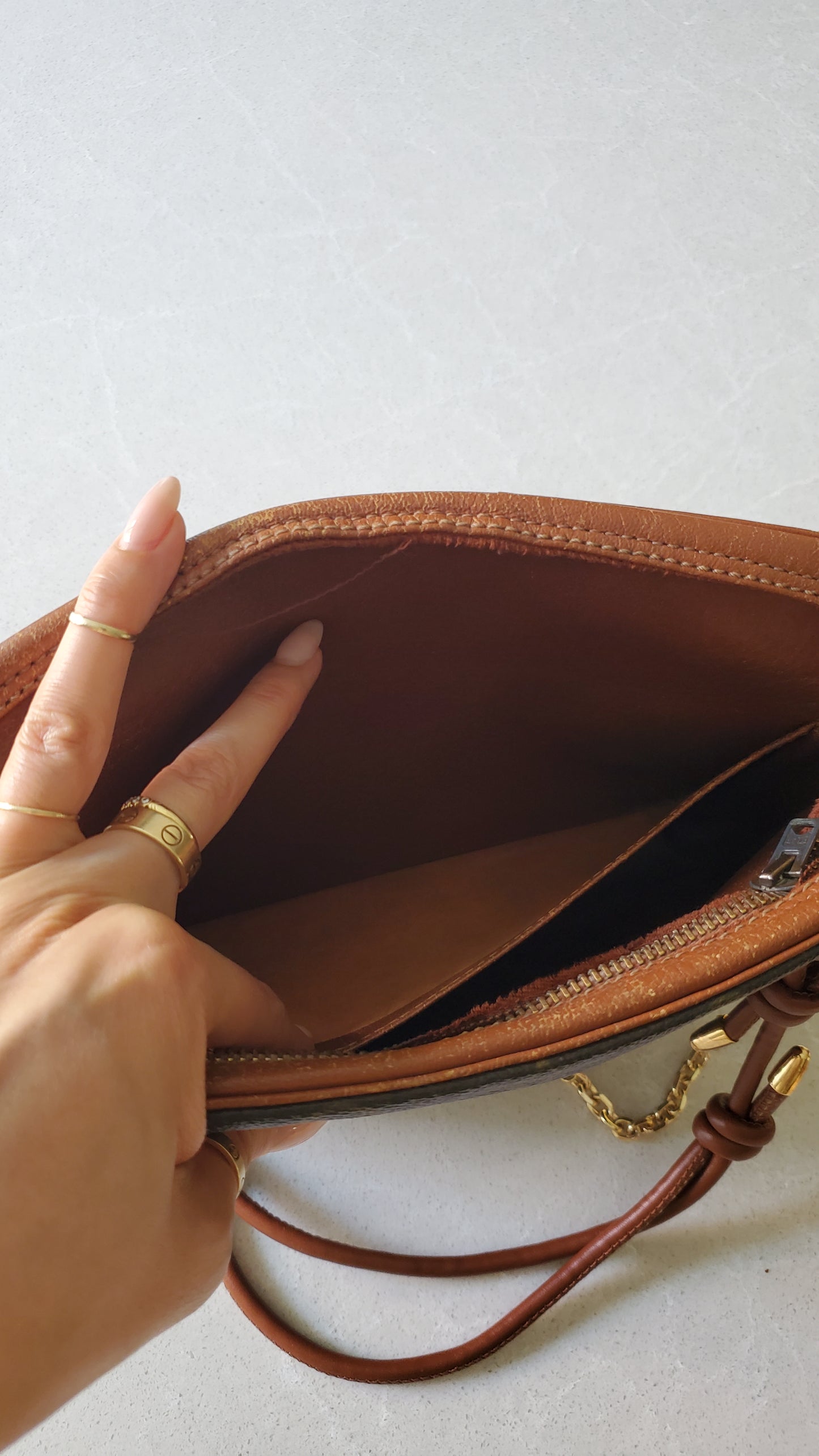 Authentic Vintage Louis Vuitton Upcycle Purse on Chain & Strap