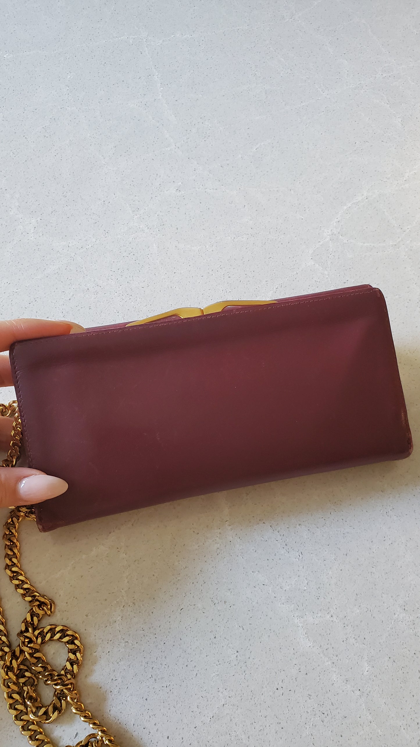 Authentic Vintage Cartier Upcycle Long Wallet on Chain
