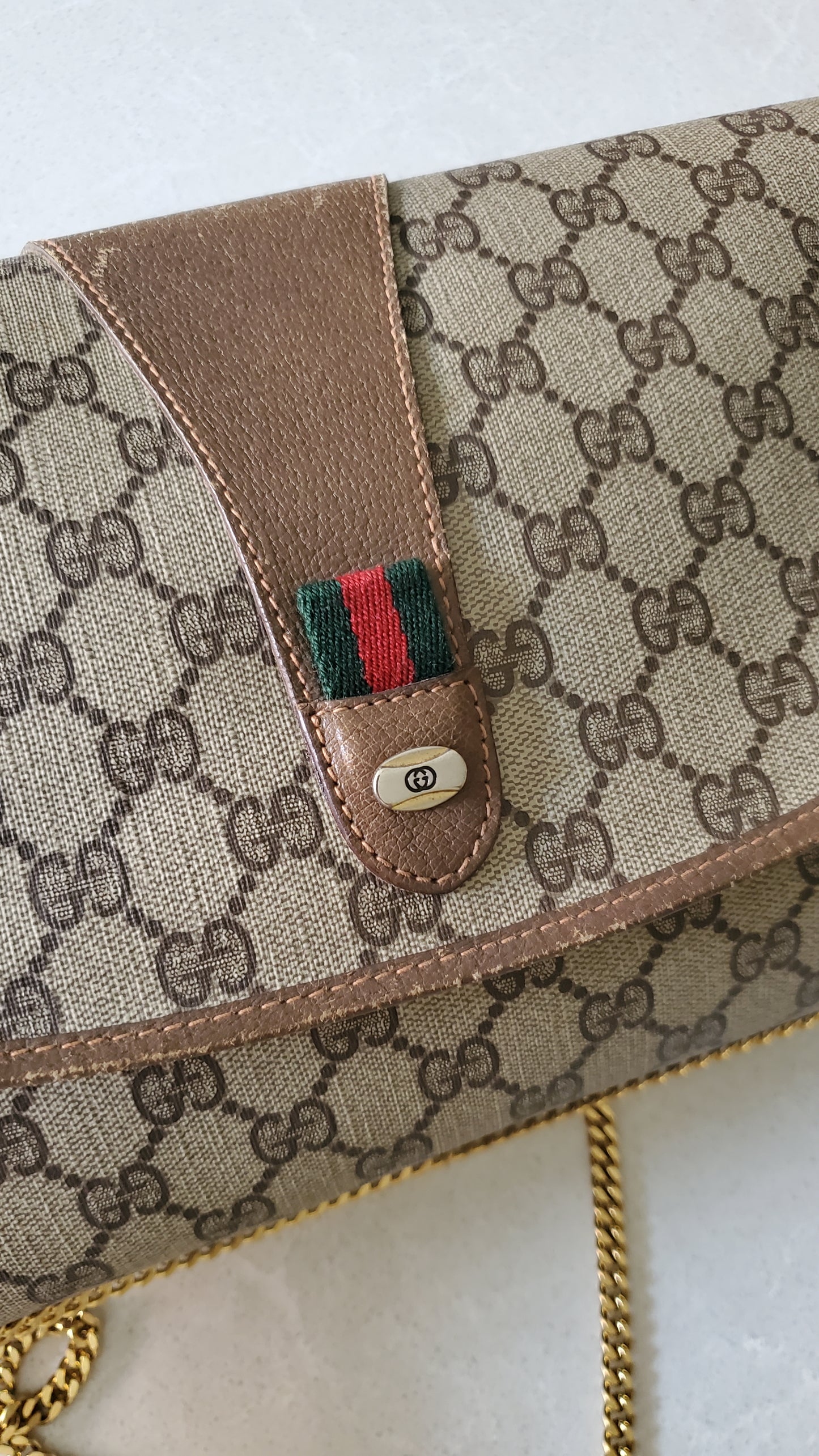 Authentic Vintage Gucci Upcycle Purse on Chains