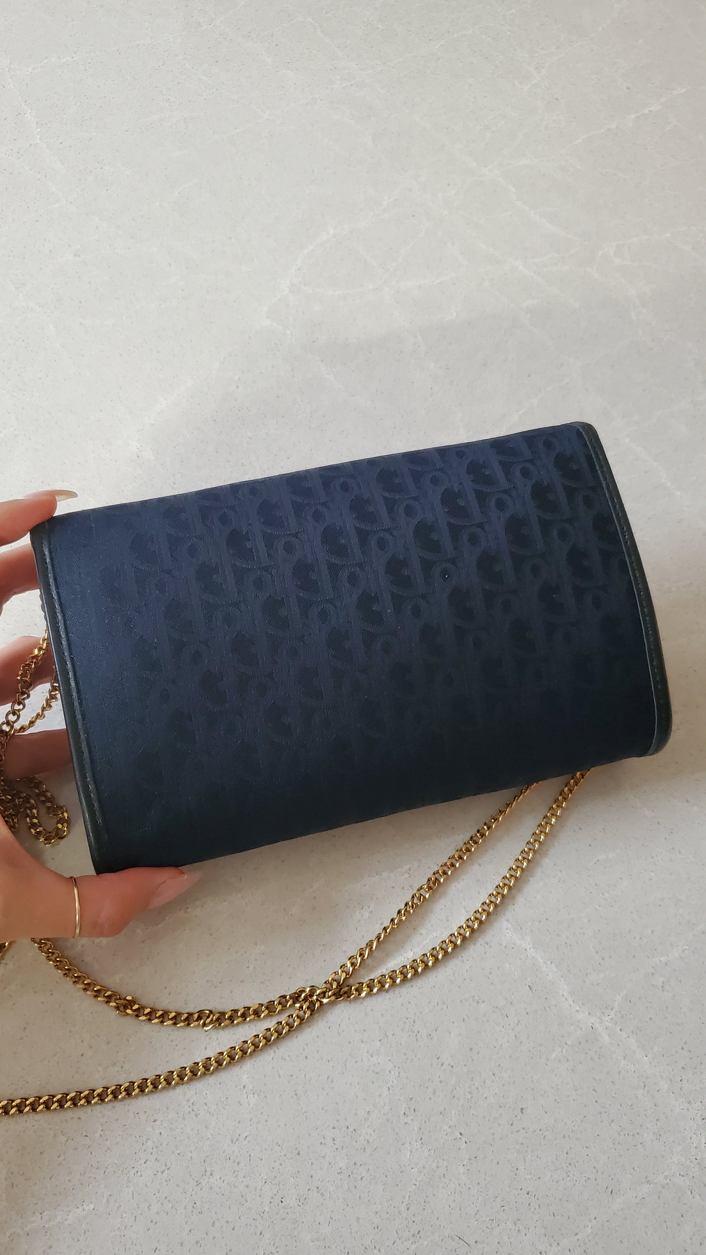 *Rare* Authentic Vintage Dior Navy Purse