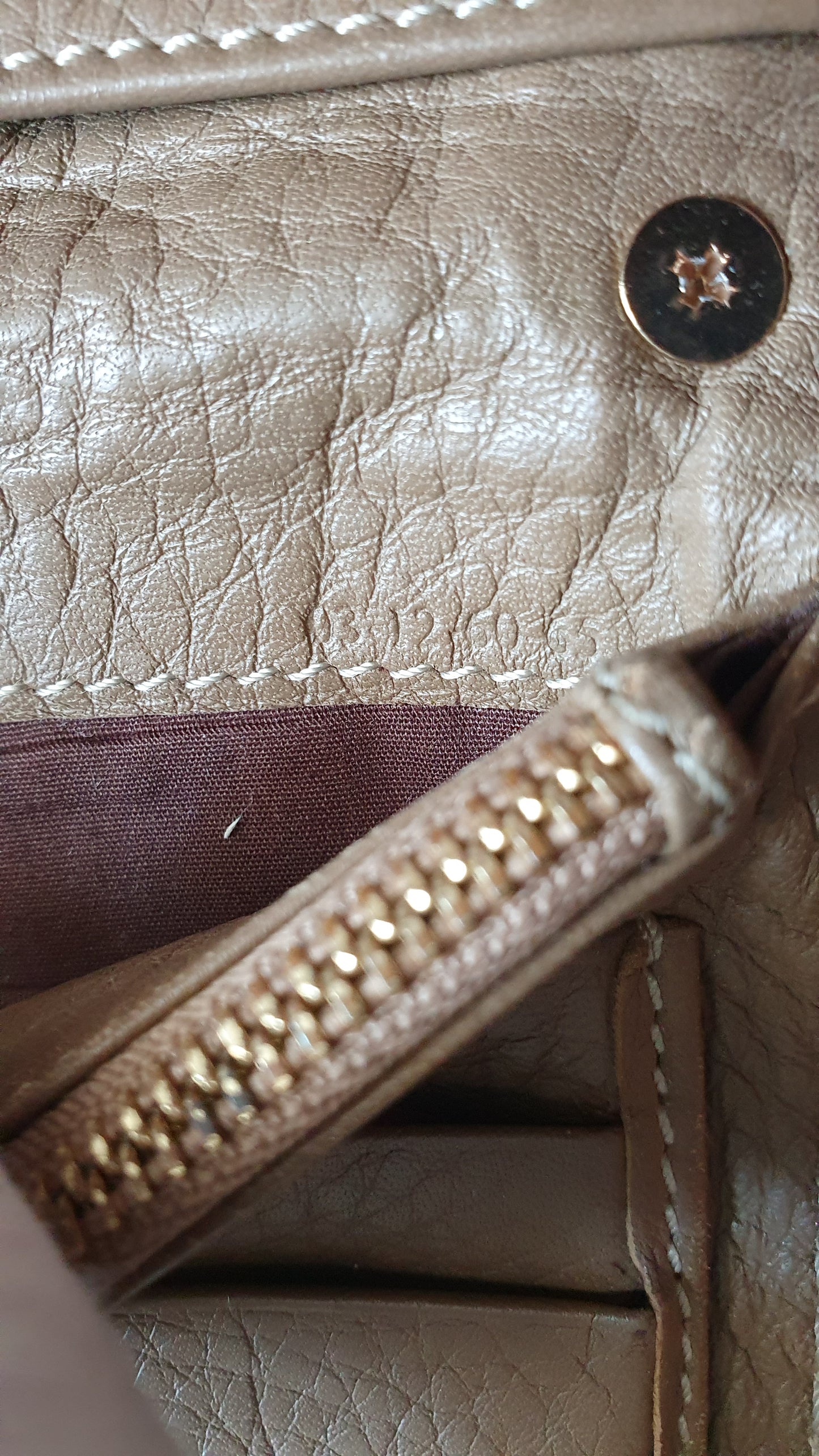 Authentic Chloé Upcycle Leather Wallet with Versatile Chain