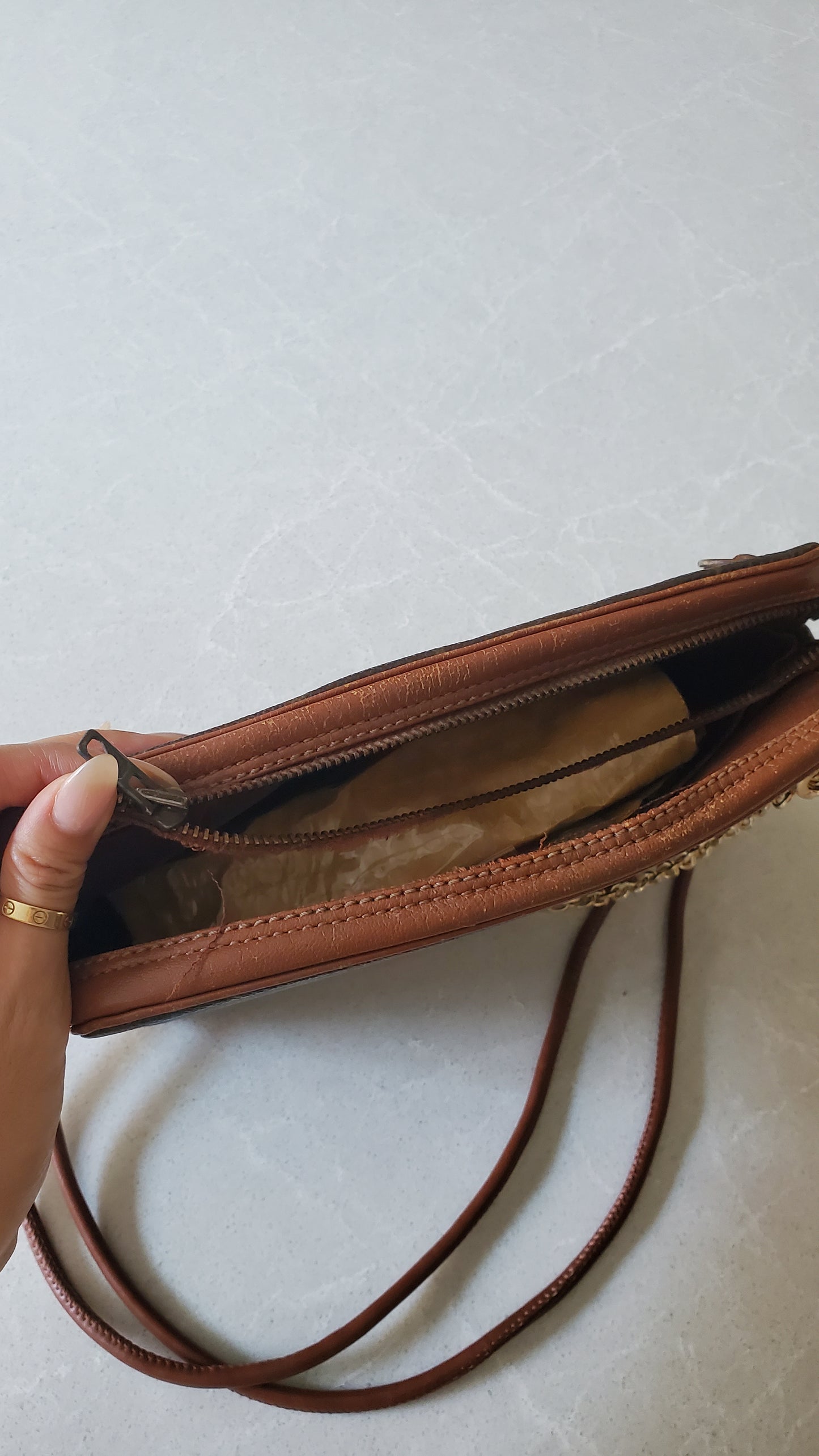 Authentic Vintage Louis Vuitton Upcycle Purse on Chain & Strap