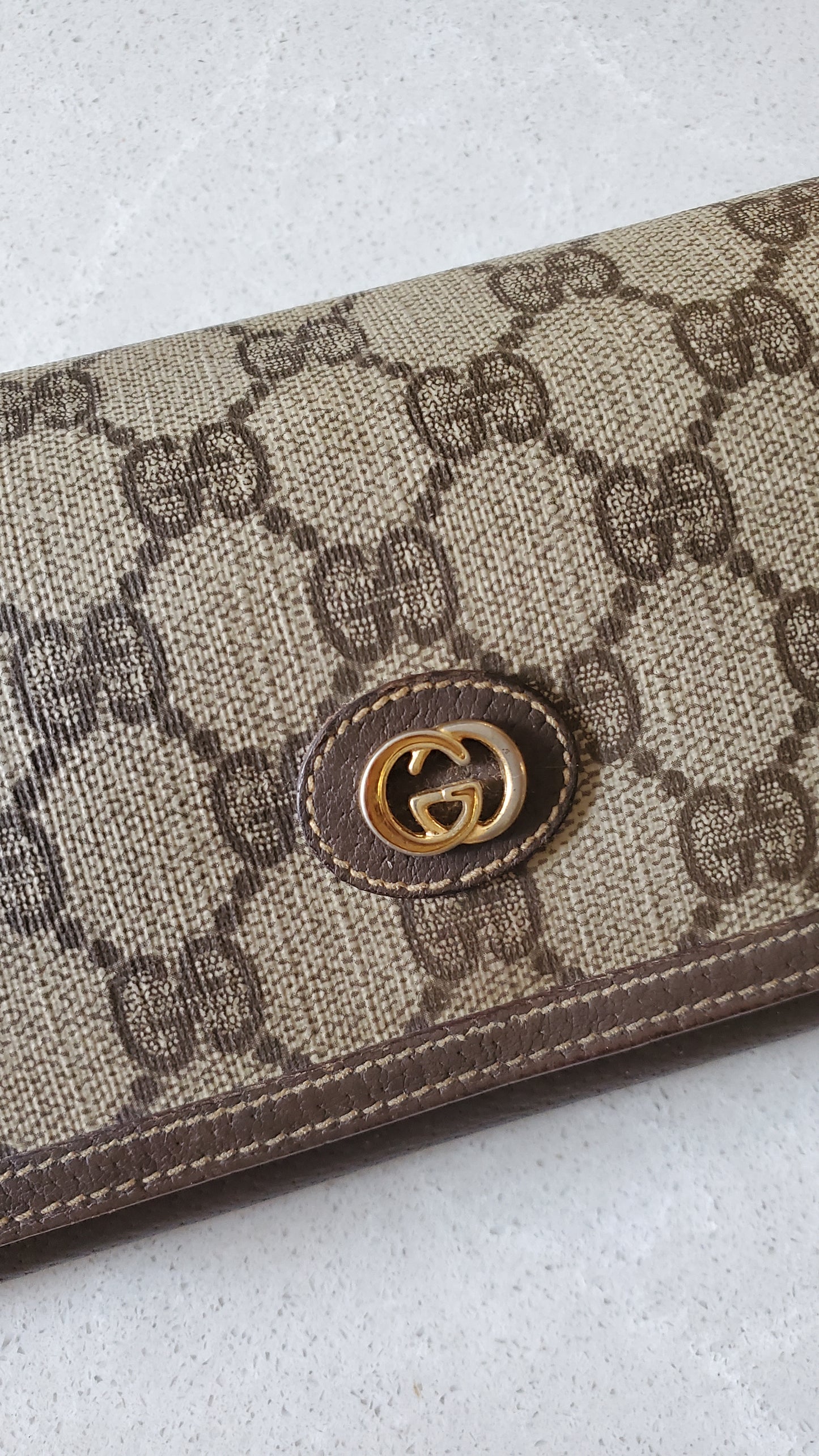 Authentic Vintage Gucci Upcycle Long Wallet on Chain & Strap