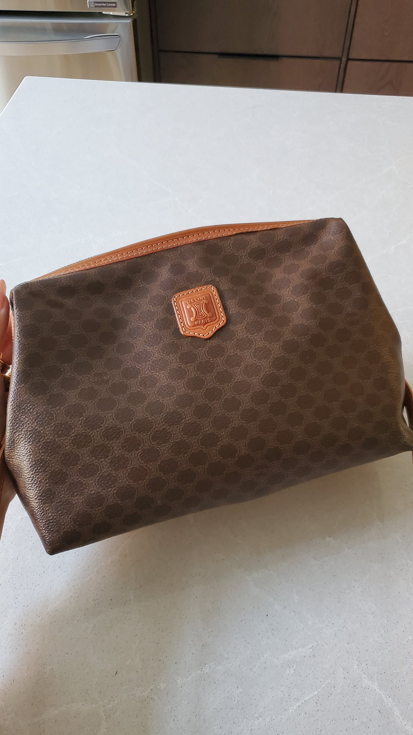 Authentic Vintage Celine Upcycle Medium Pouch on Strap