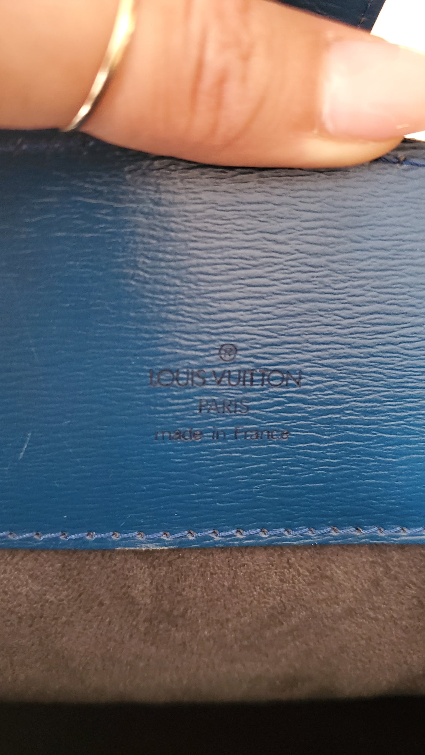Authentic Vintage Louis Vuitton Blue Epi Bag