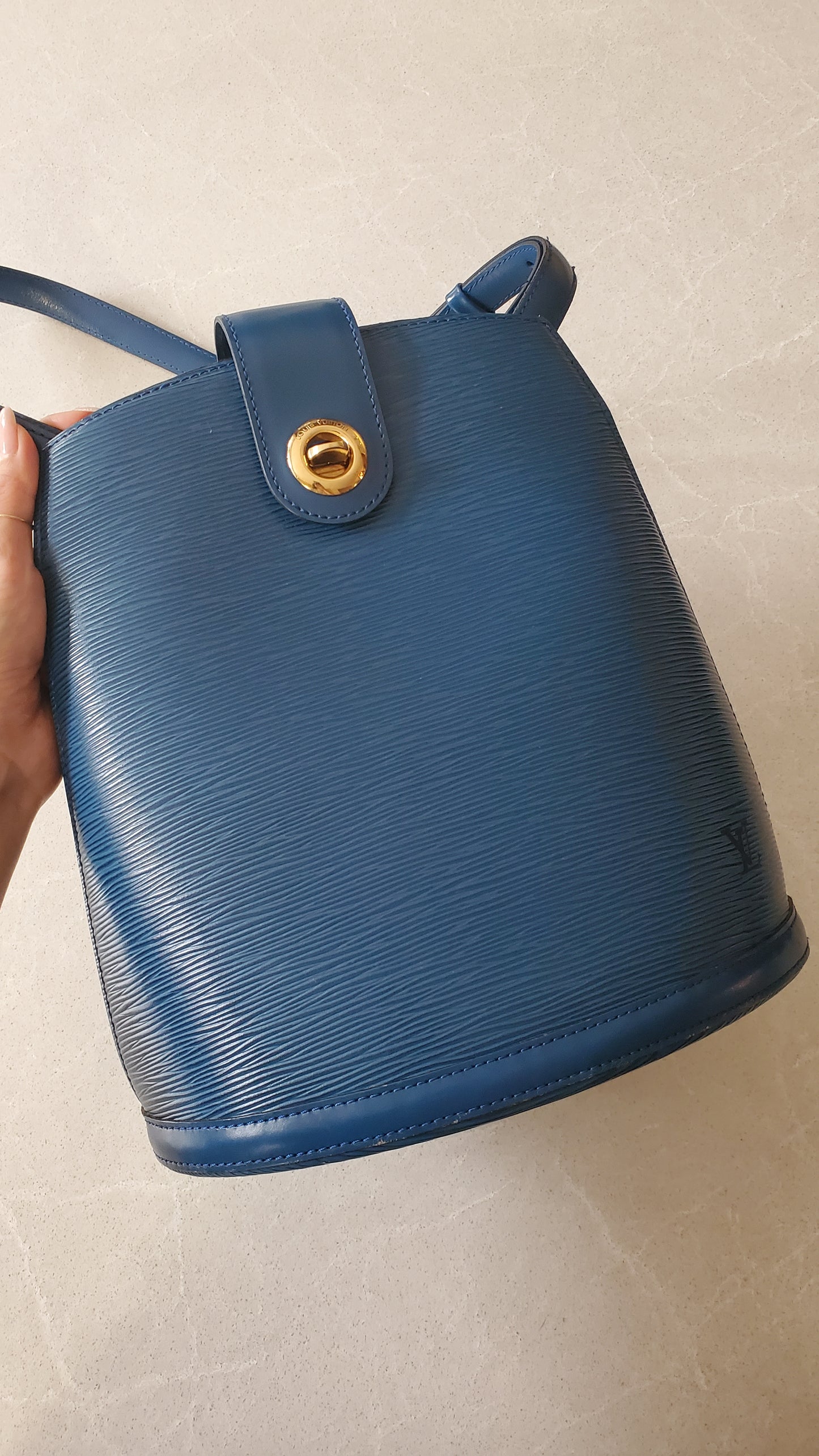 Authentic Vintage Louis Vuitton Blue Epi Bag
