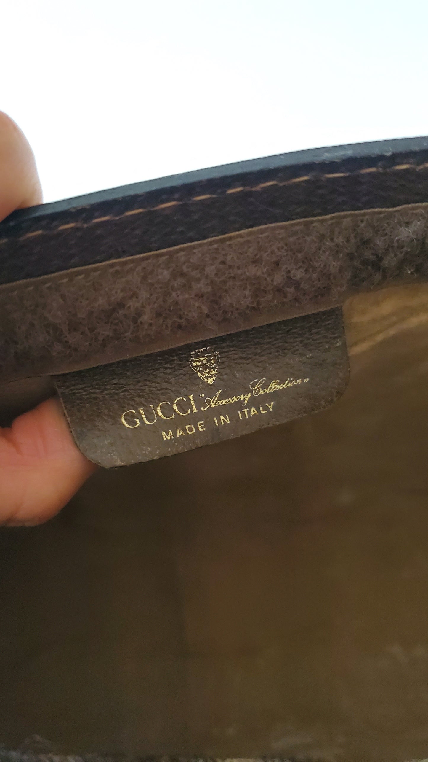 Authentic Vintage Gucci Upcycle Purse on Strap and Chain