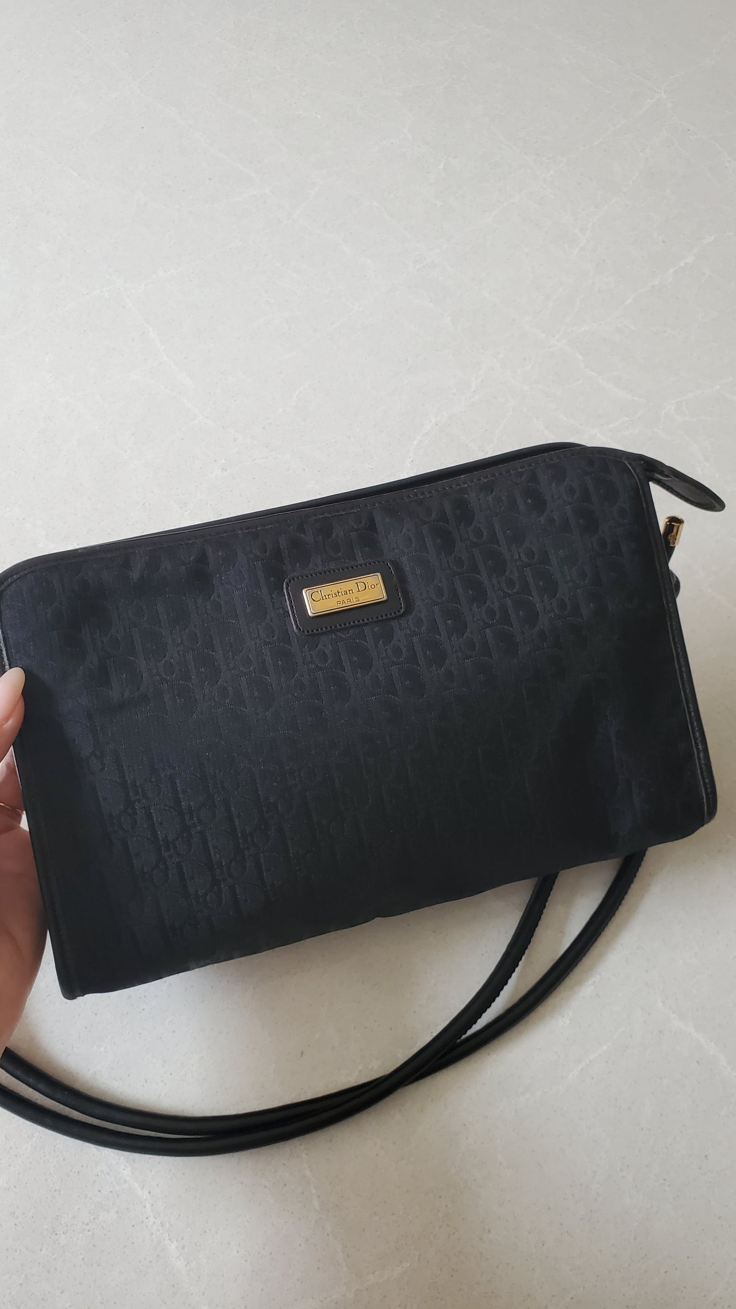 Authentic Vintage Dior Black Purse on Strap