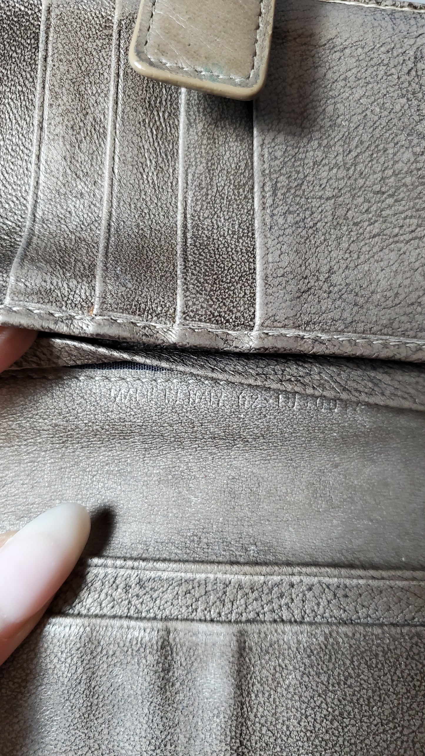 *Rare* Authentic Vintage Dior Upcycle Leather Wallet with Chain