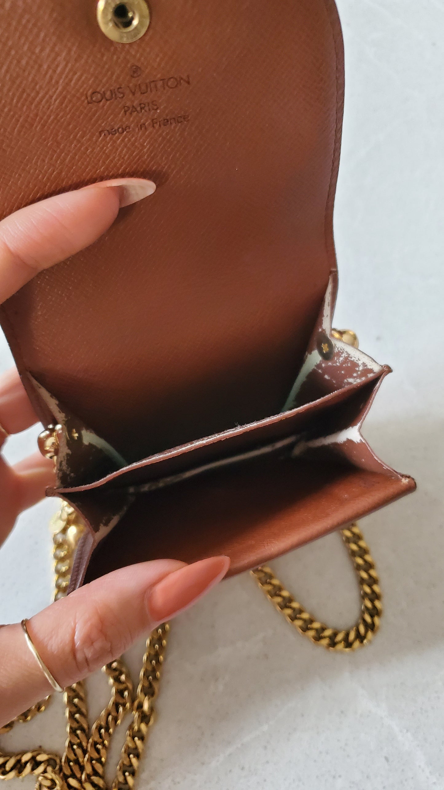 Authentic Vintage Louis Vuitton Upcycle Mini Pouch on Chain