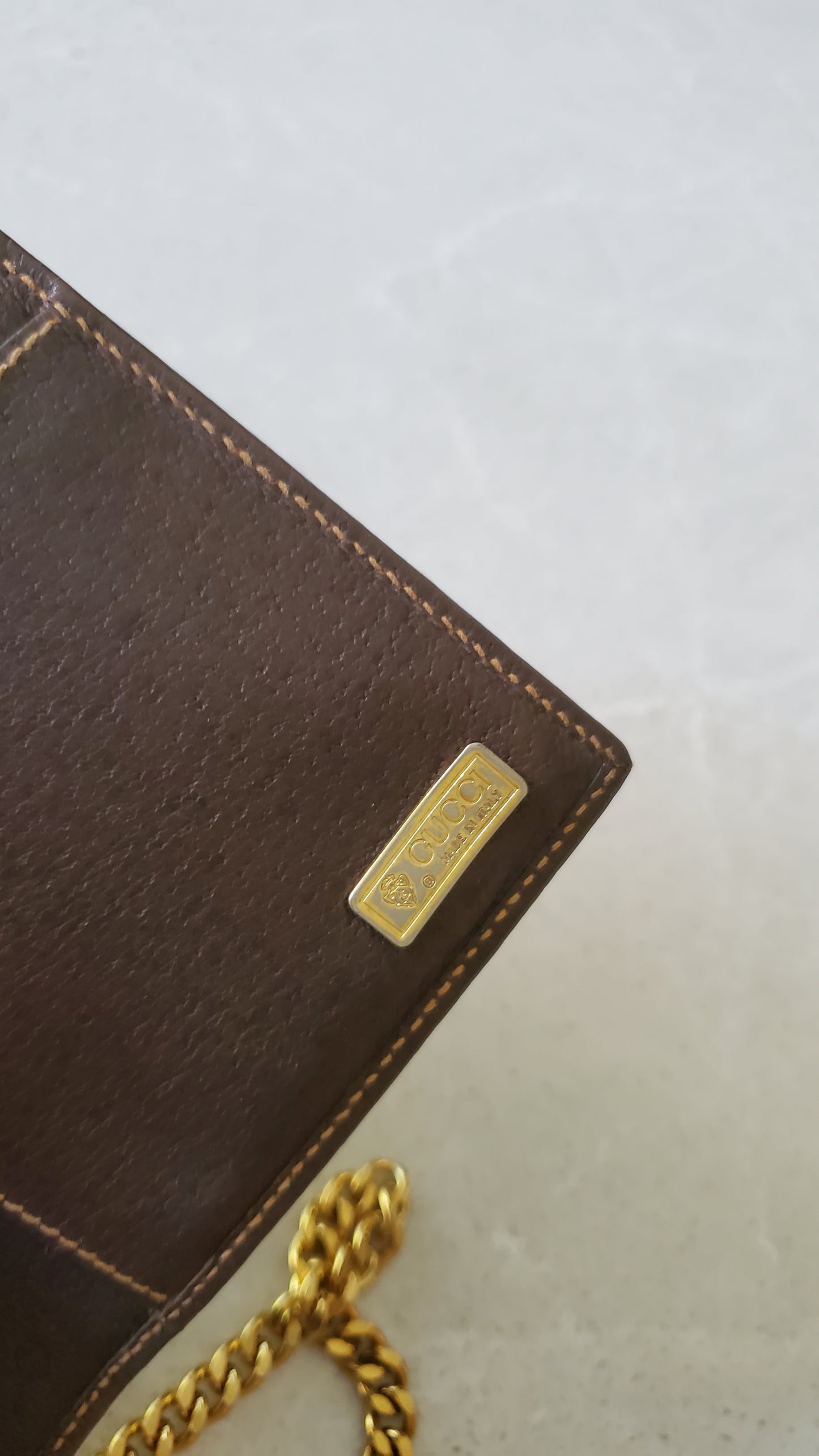 Authentic Vintage Gucci Upcycle Long Wallet on Chain & Strap