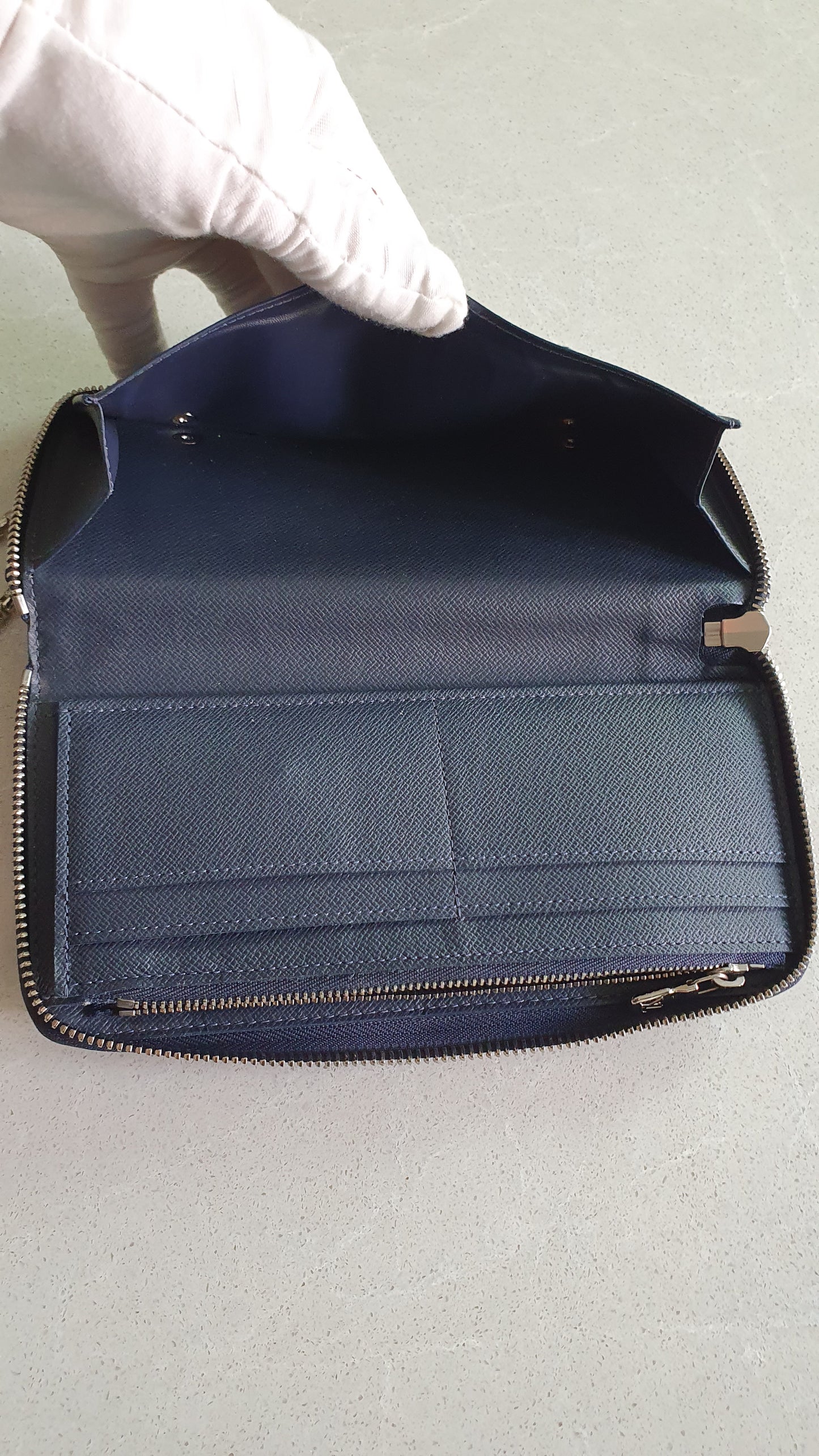 Authentic Louis Vuitton Upcycle Zip Wallet with Shoulder Chains