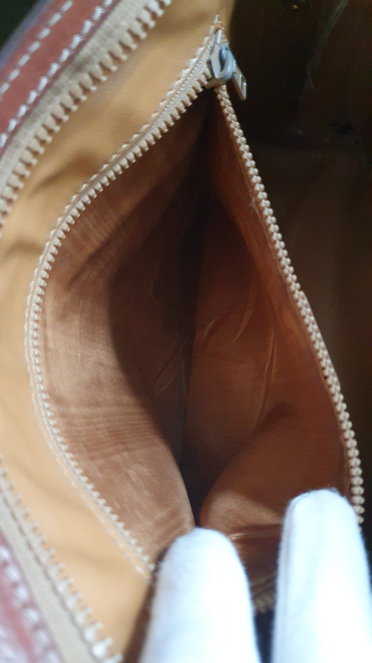Authentic Vintage Celine Upcycle Tan/ Brown Versatile Purse with Knotted Strap